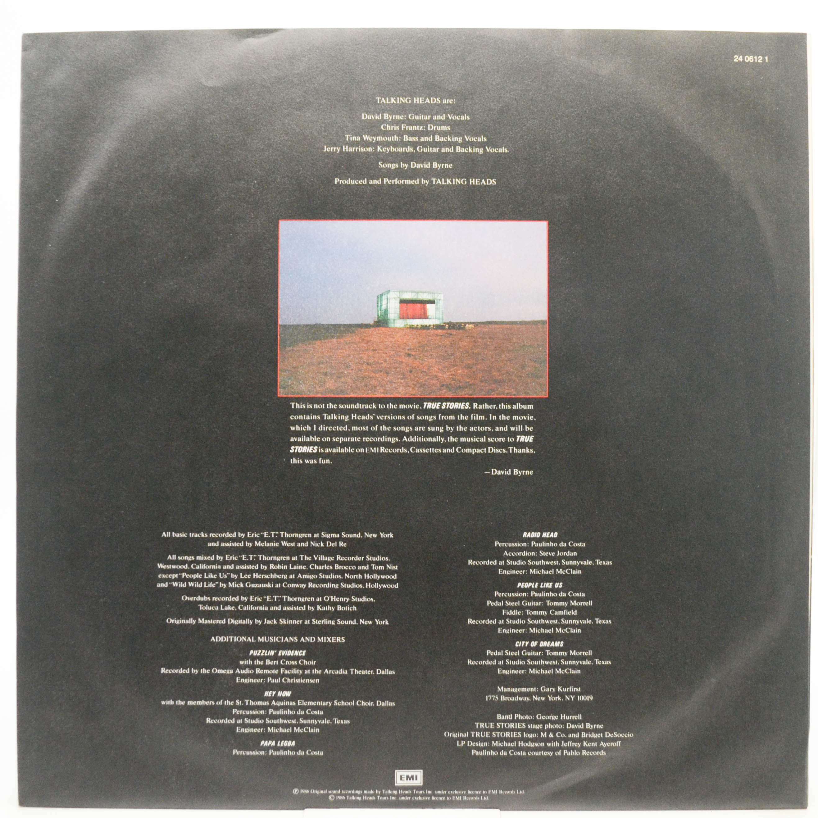 Talking Heads — True Stories, 1986