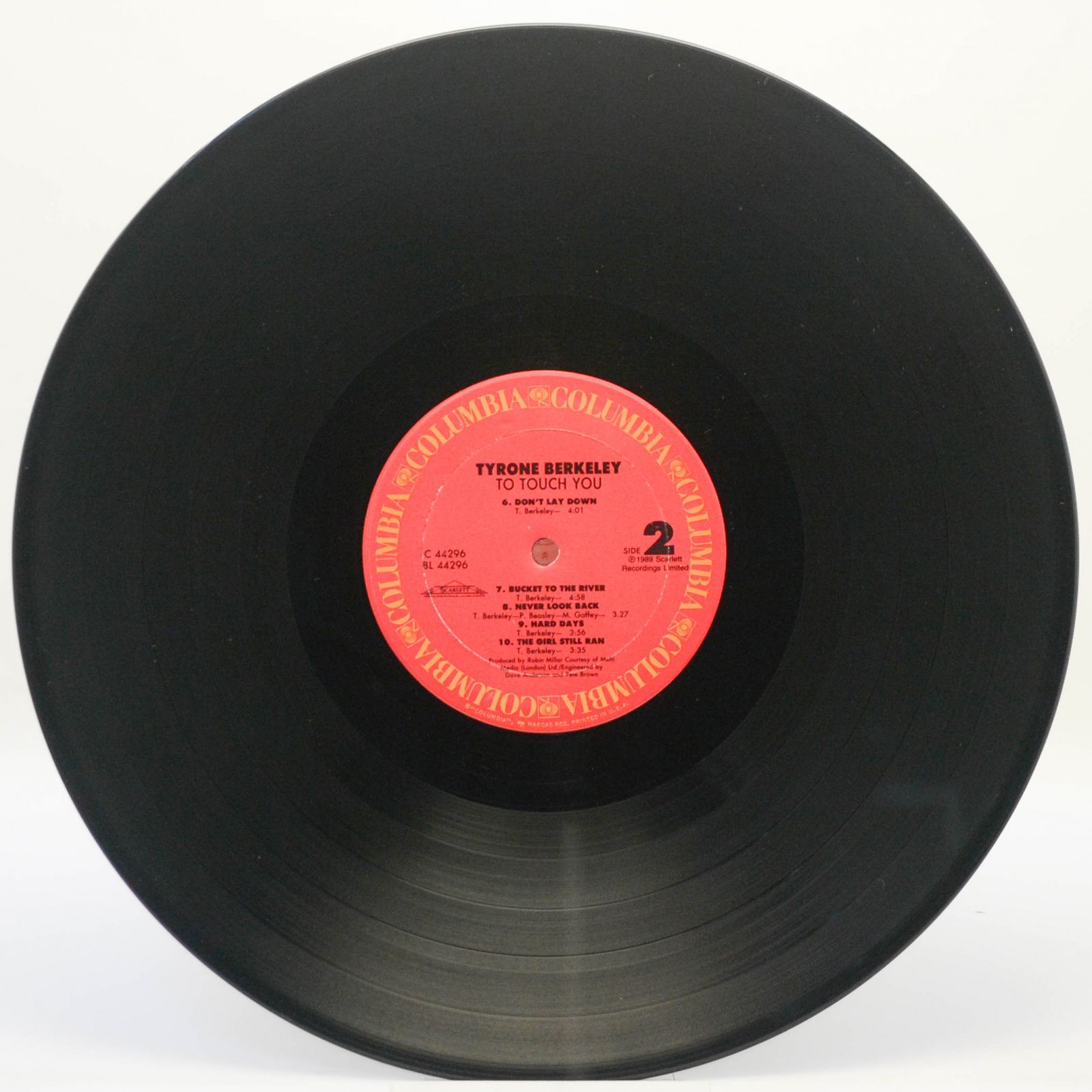 Tyrone Berkeley — To Touch You, 1989