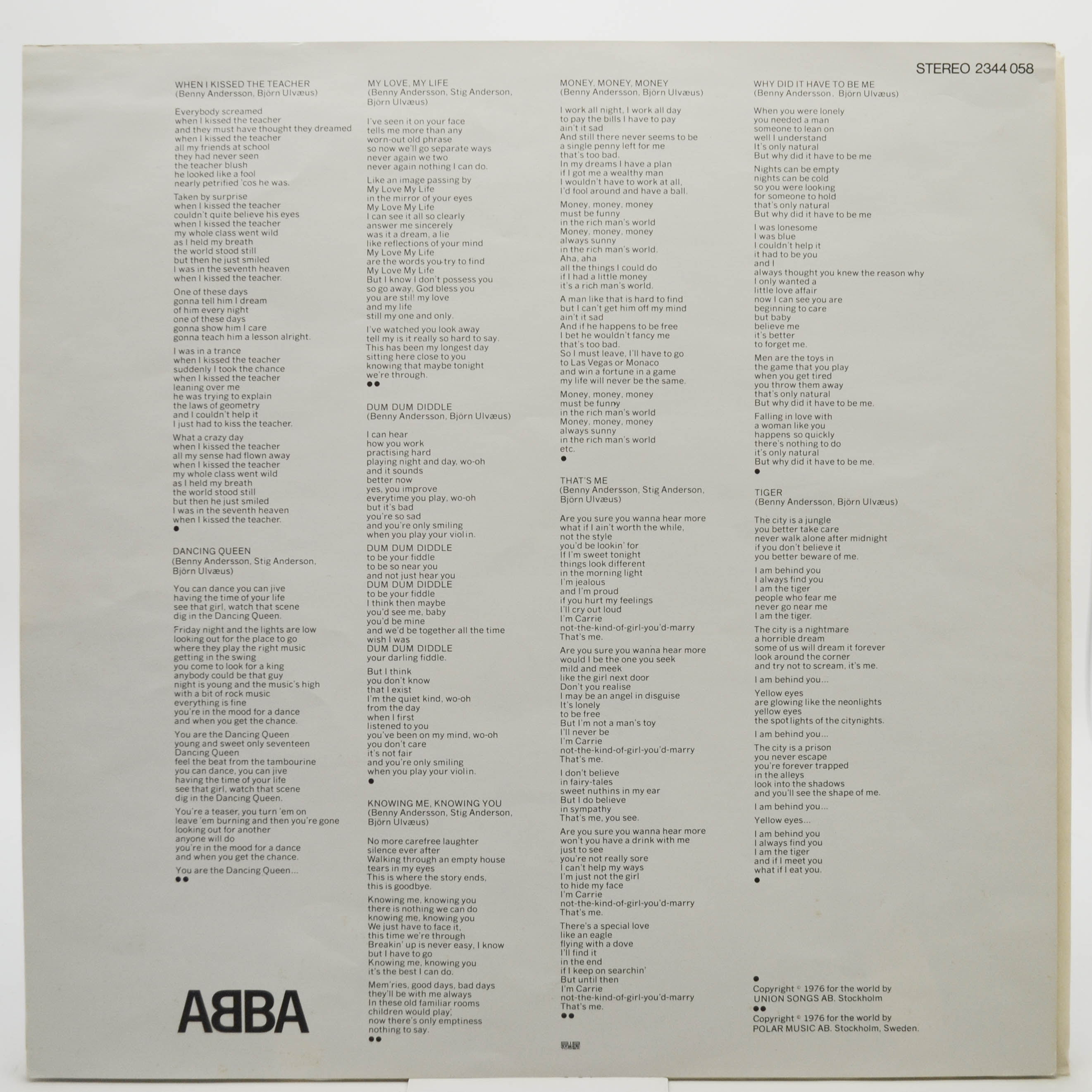 ABBA — Arrival, 1976