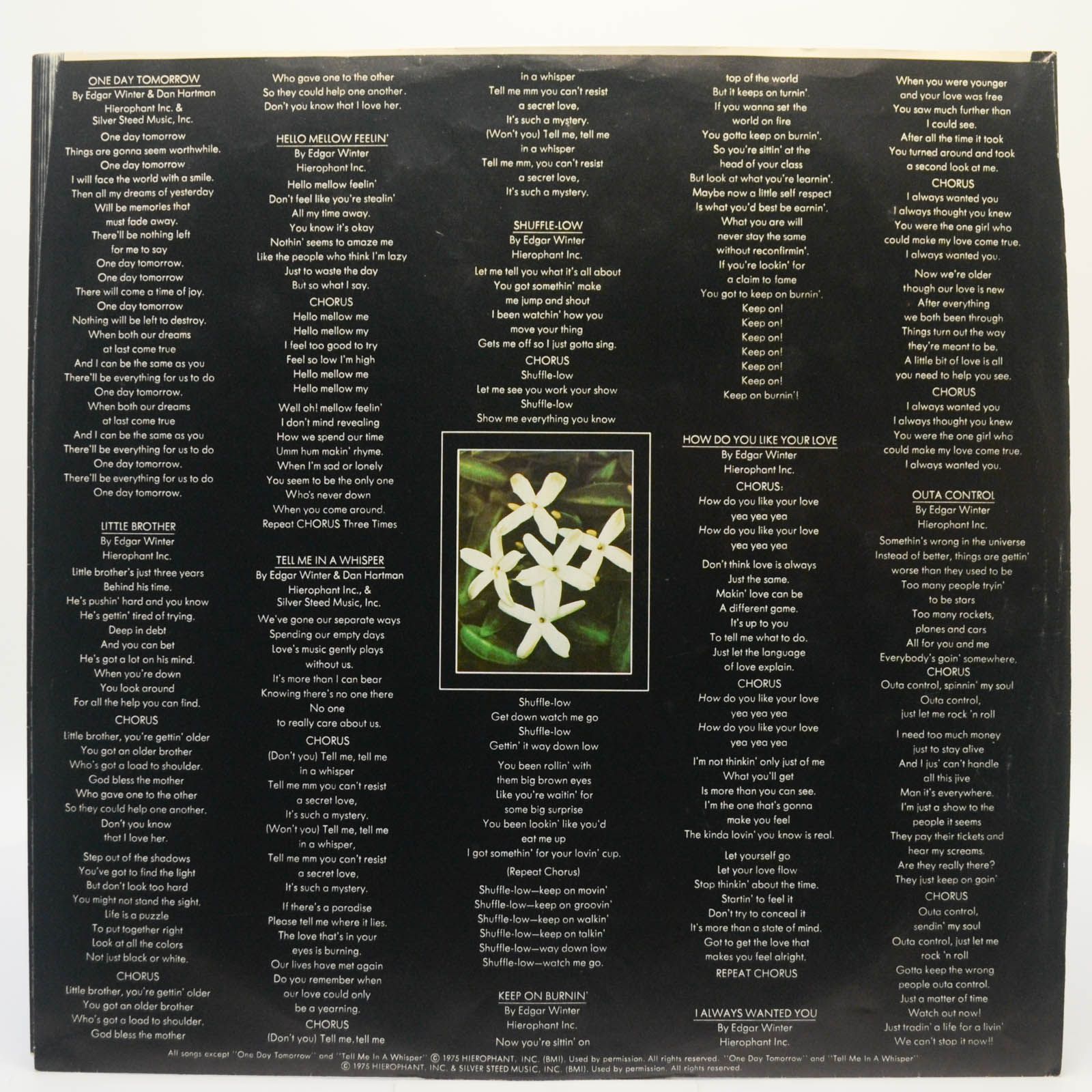 Edgar Winter — Jasmine Nightdreams (USA, Quadra), 1975