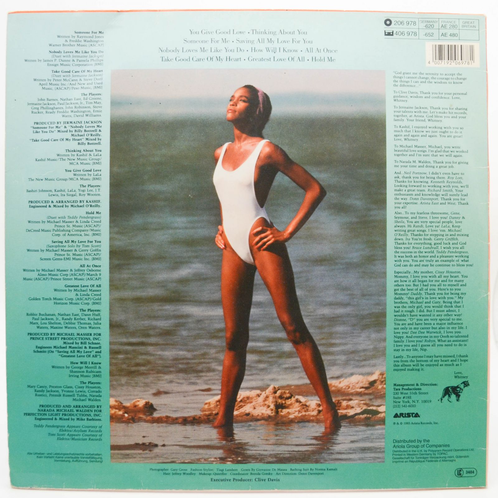 Whitney Houston — Whitney Houston, 1985