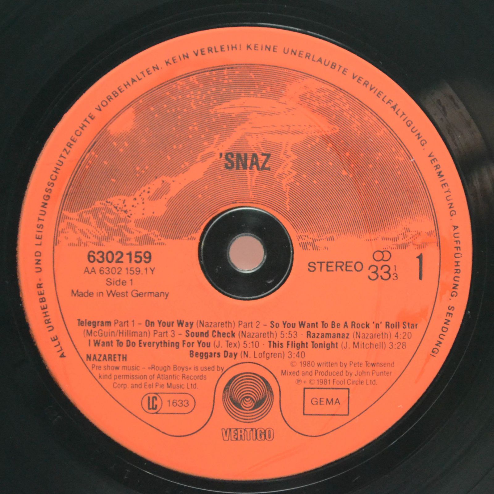 Nazareth — 'Snaz (2LP), 1981