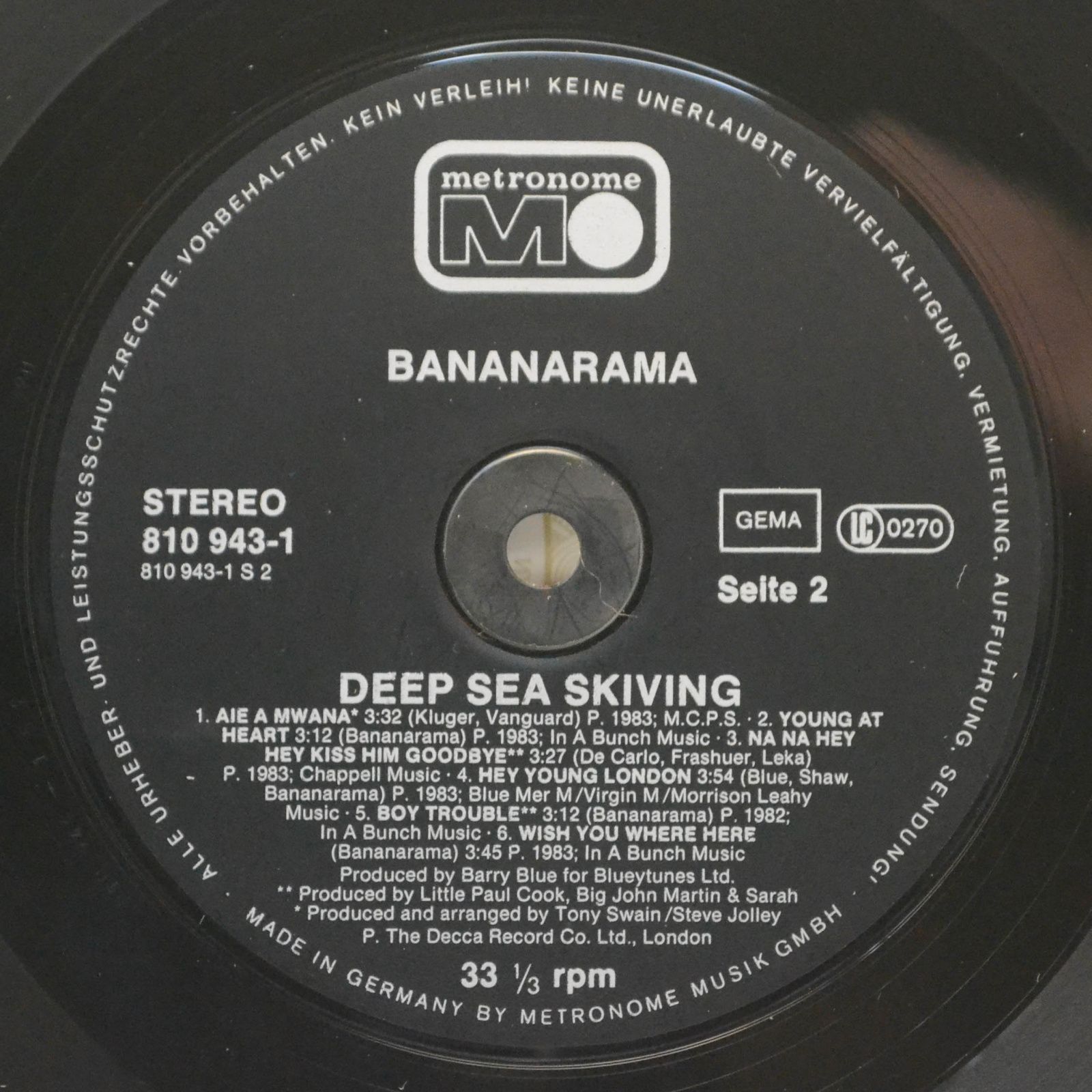 Bananarama — Deep Sea Skiving, 1983