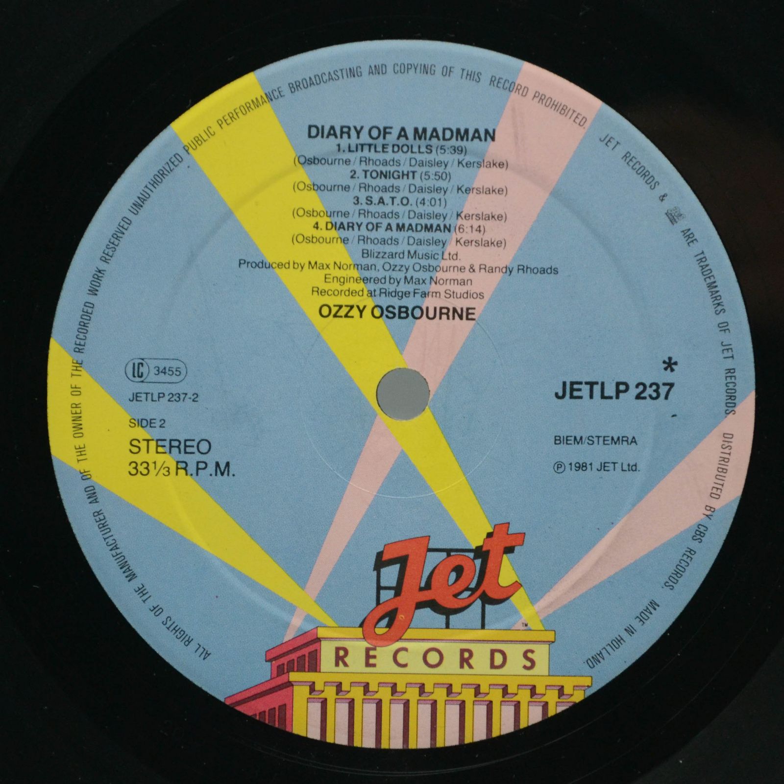 Ozzy Osbourne — Diary Of A Madman, 1981