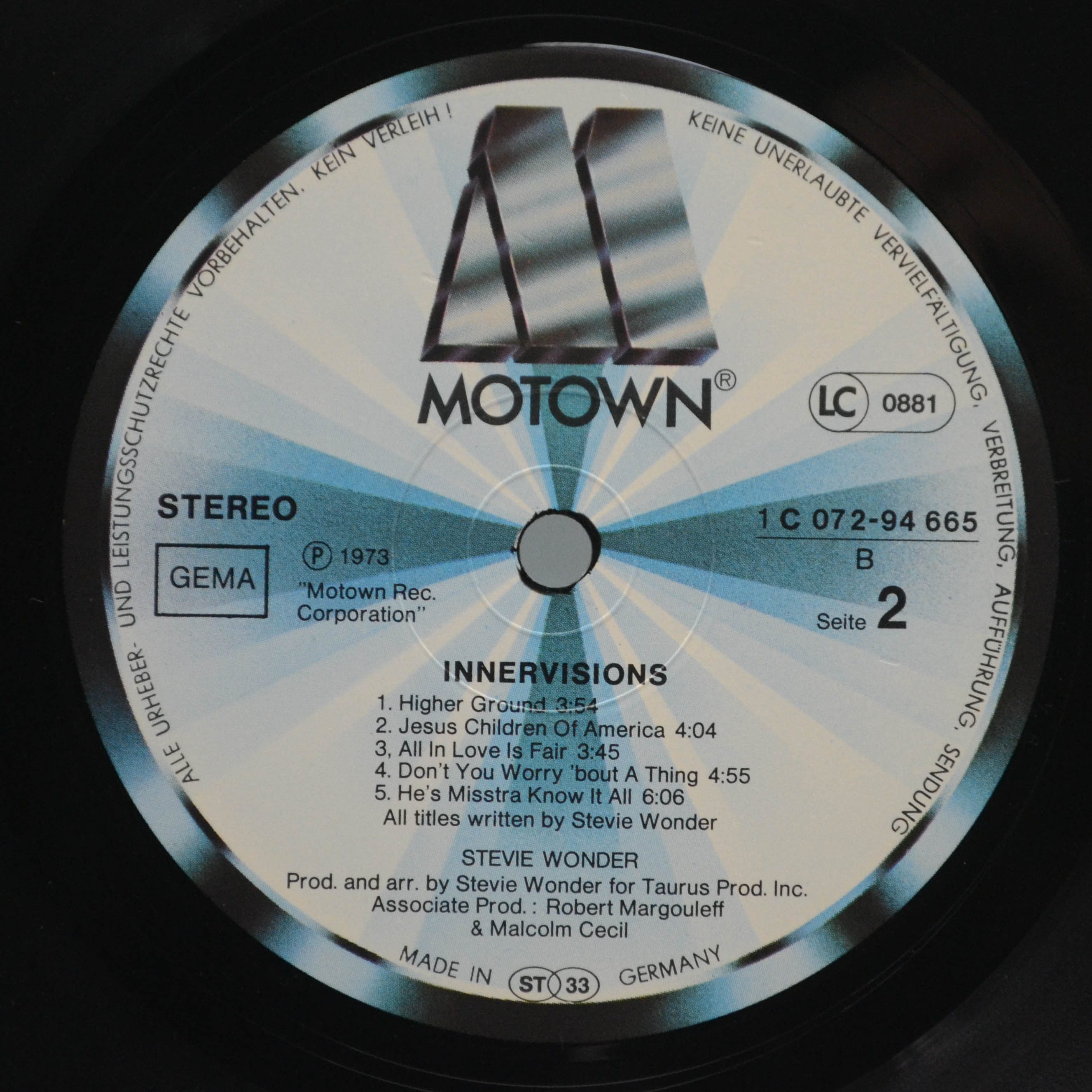 Stevie Wonder — Innervisions, 1973