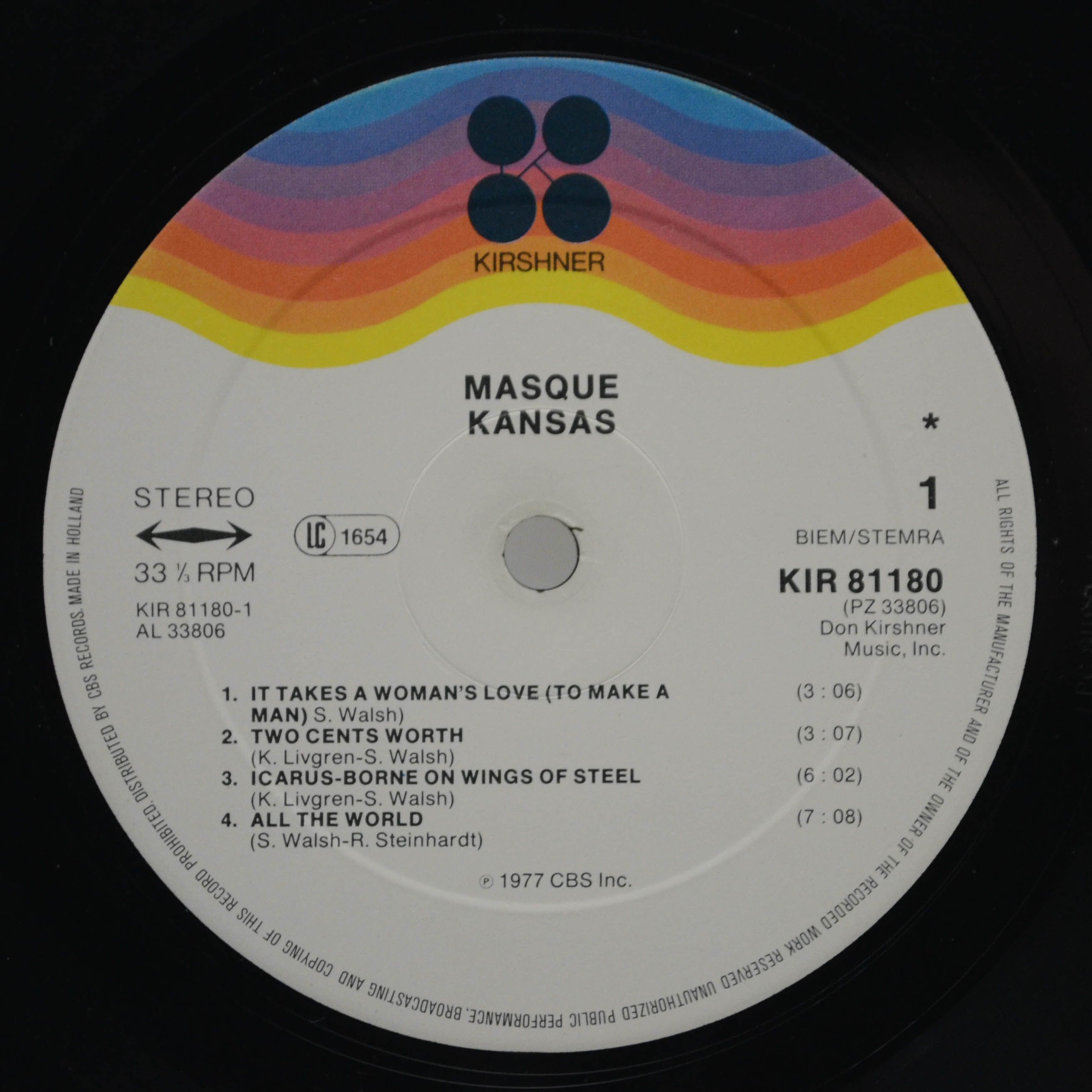 Kansas — Masque, 1975