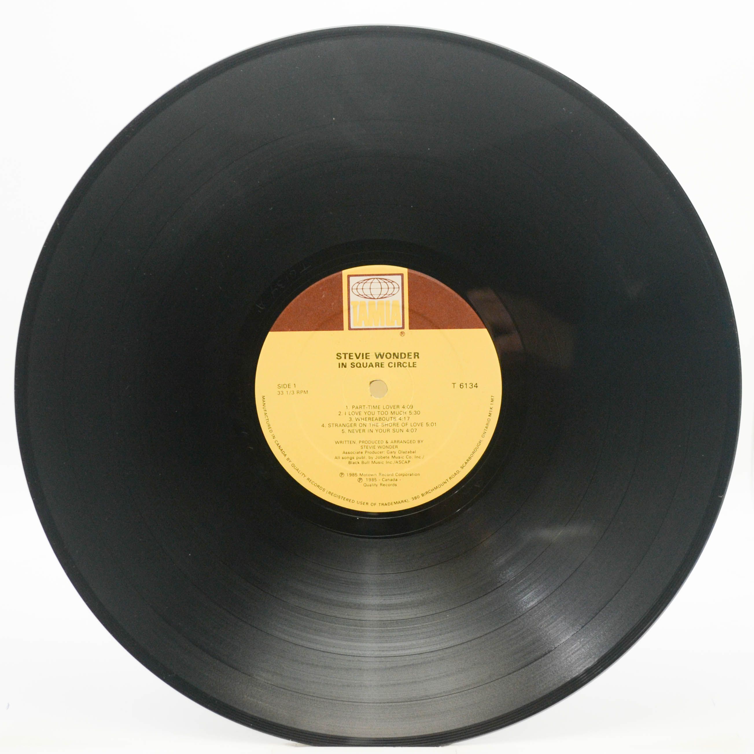 Stevie Wonder — In Square Circle (booklet), 1985