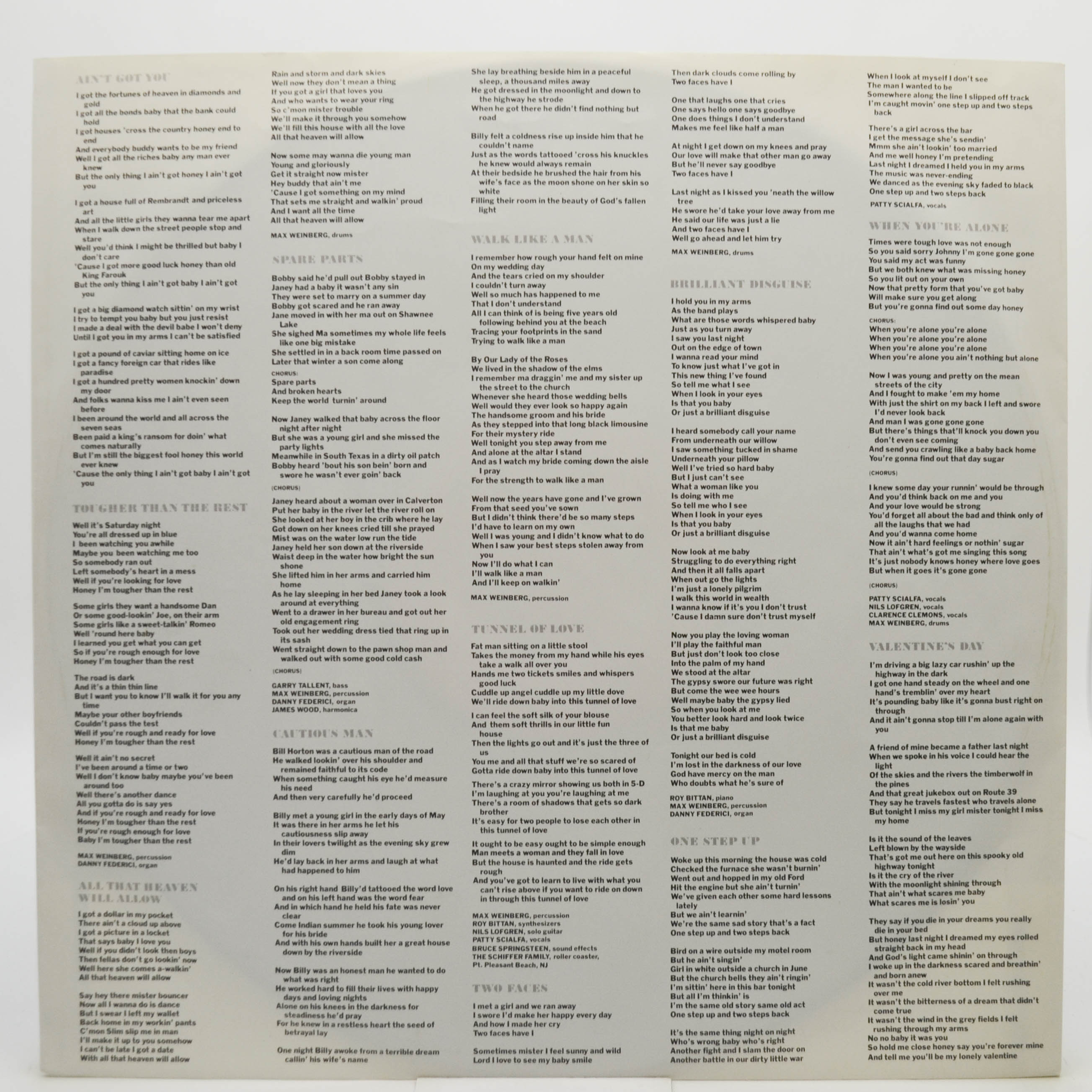 Bruce Springsteen — Tunnel Of Love, 1987