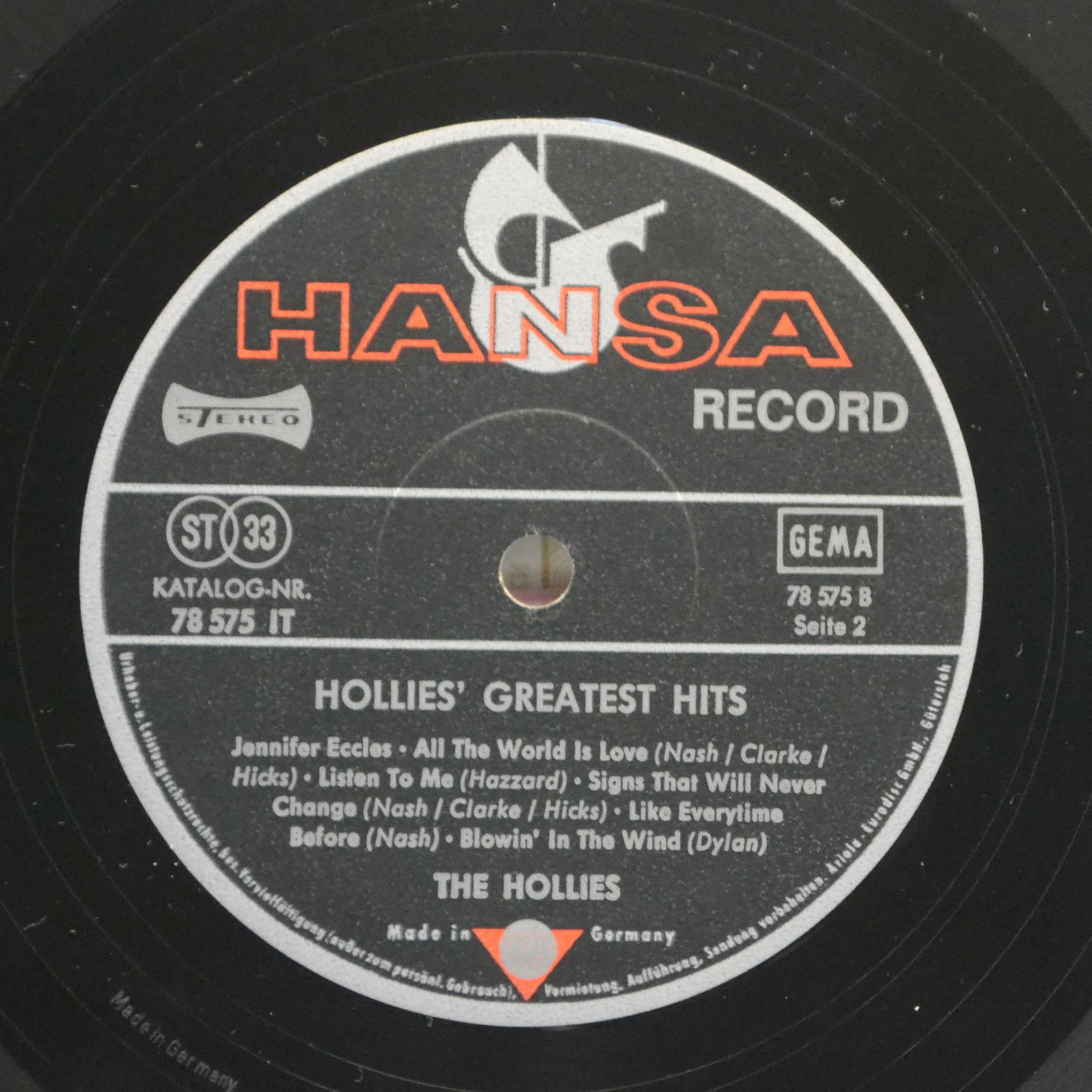 Hollies — Hollies' Greatest Hits, 1968