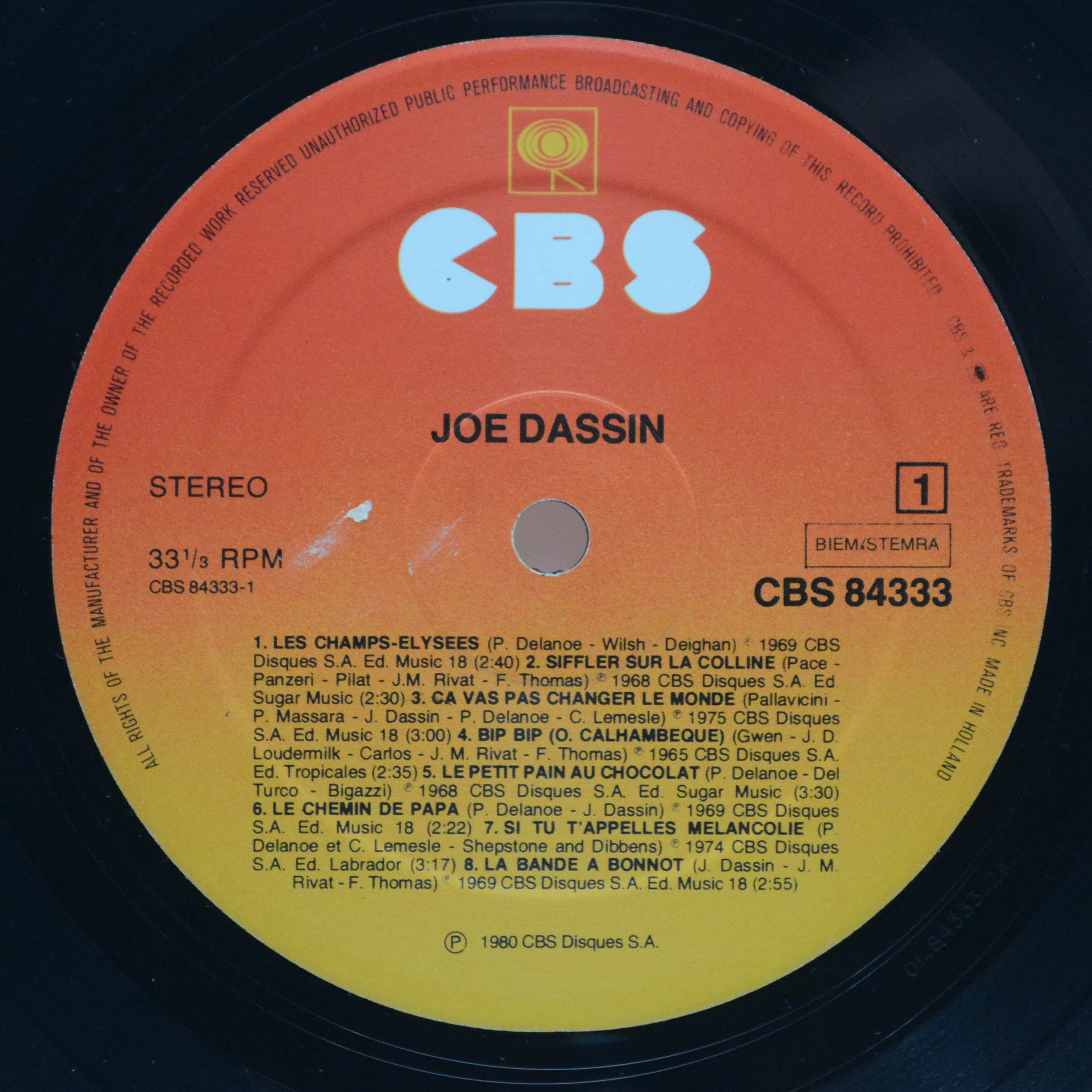 Joe Dassin — Joe Dassin, 1980