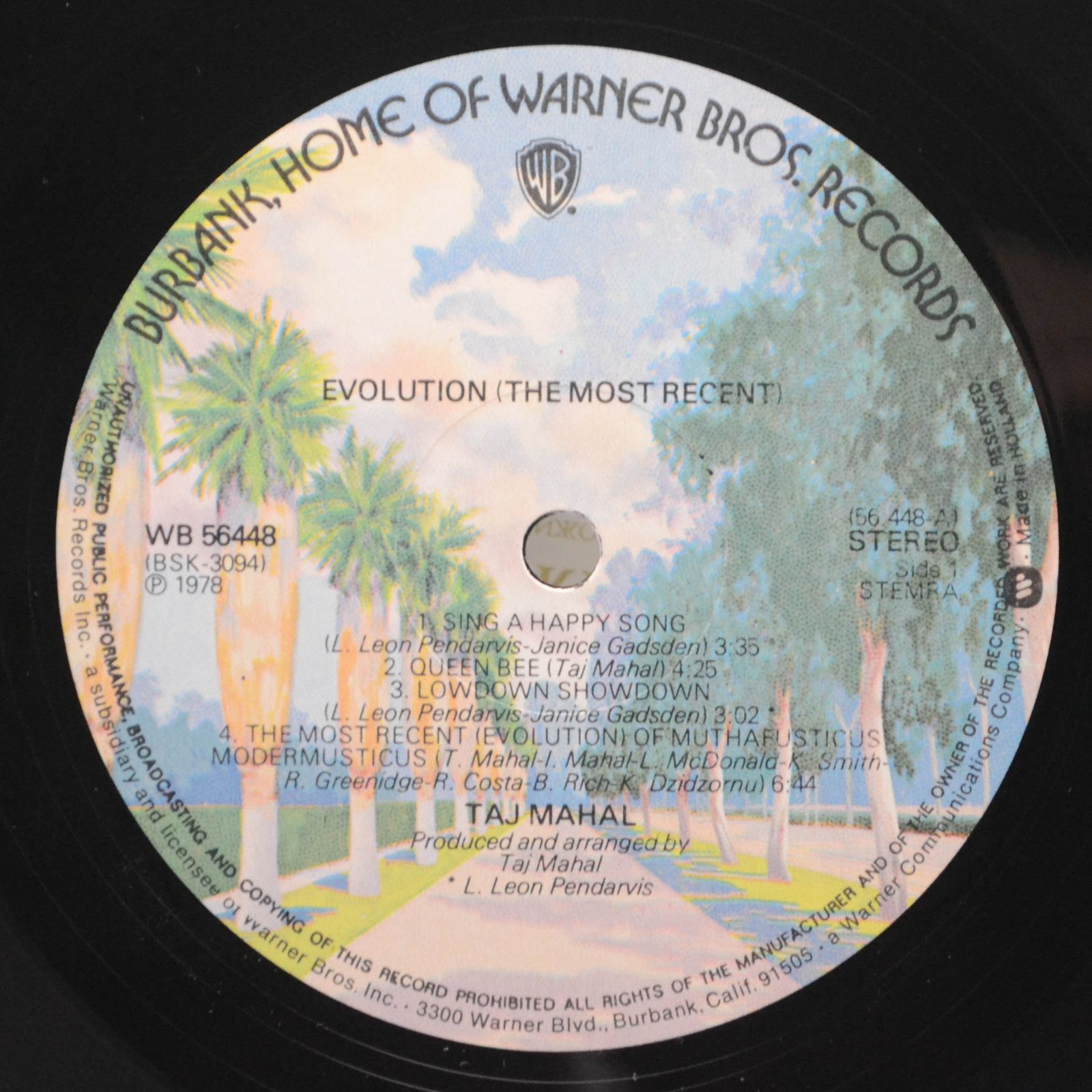 Taj Mahal — Evolution ( The Most Recent), 1978