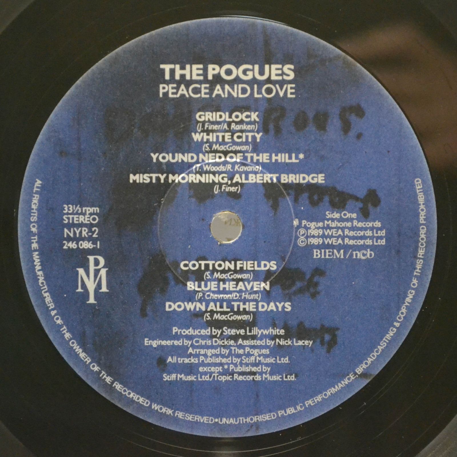 Pogues — Peace And Love, 1989