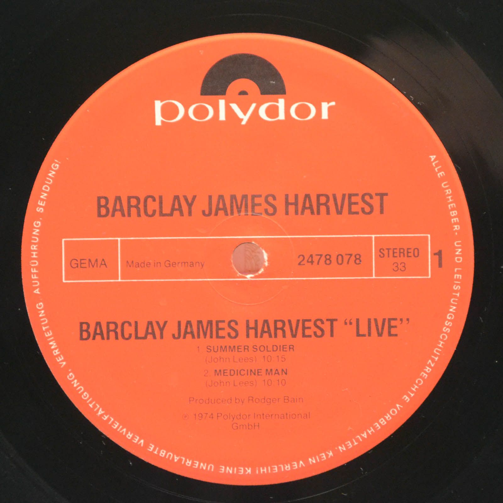 Barclay James Harvest — Live (2LP), 1974