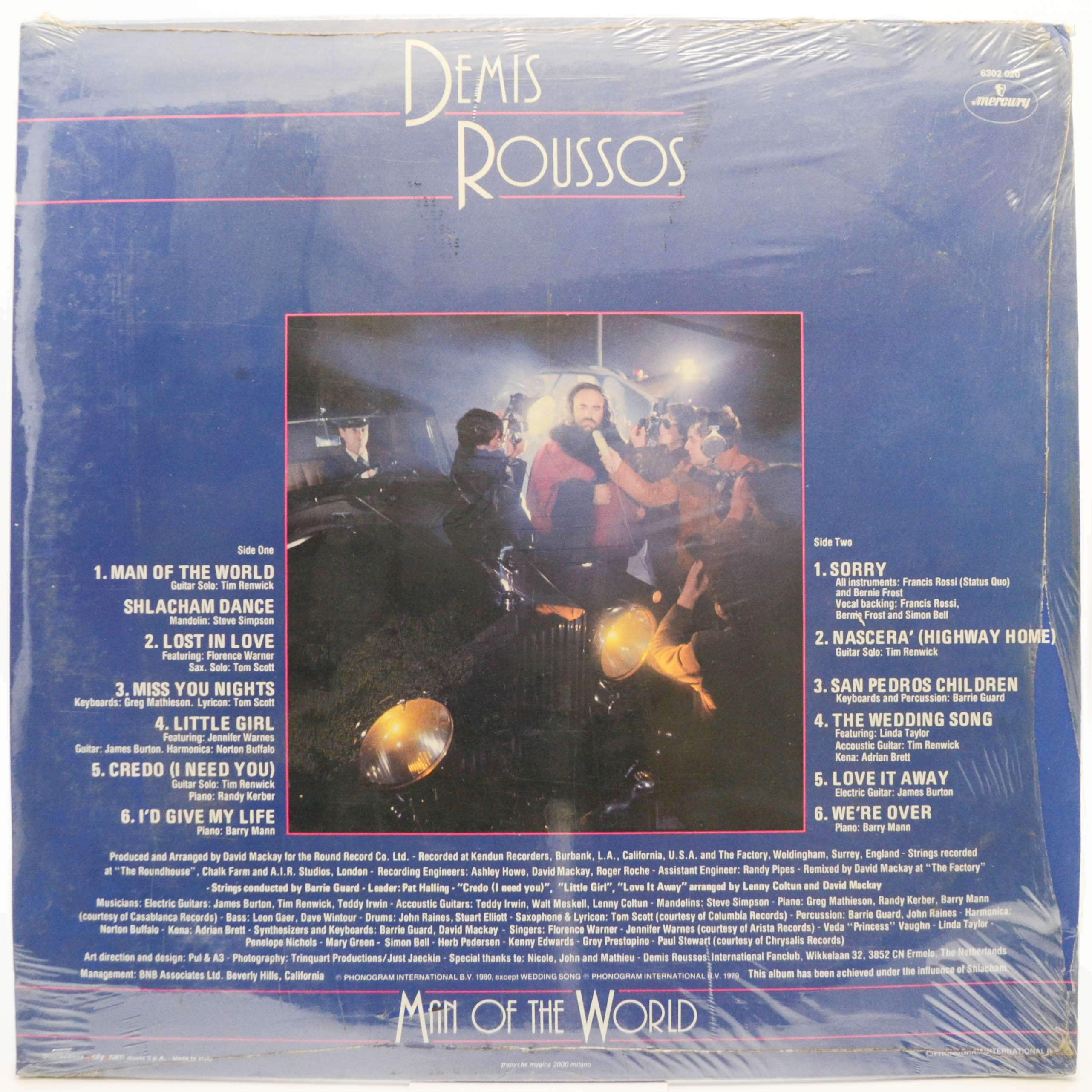 Demis Roussos — Man Of The World, 1980