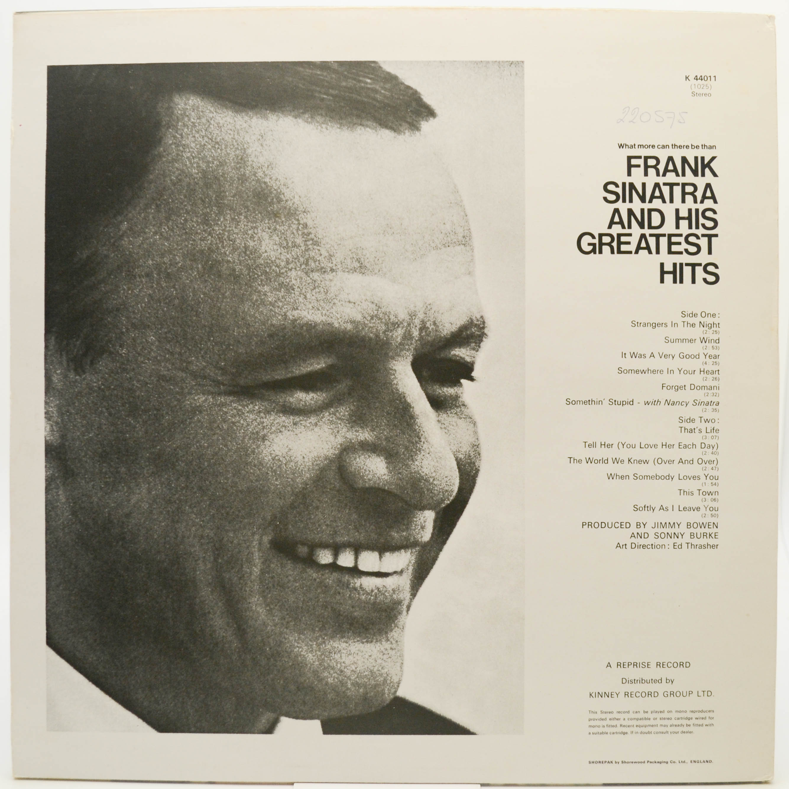 Frank Sinatra — Frank Sinatra's Greatest Hits, 1968