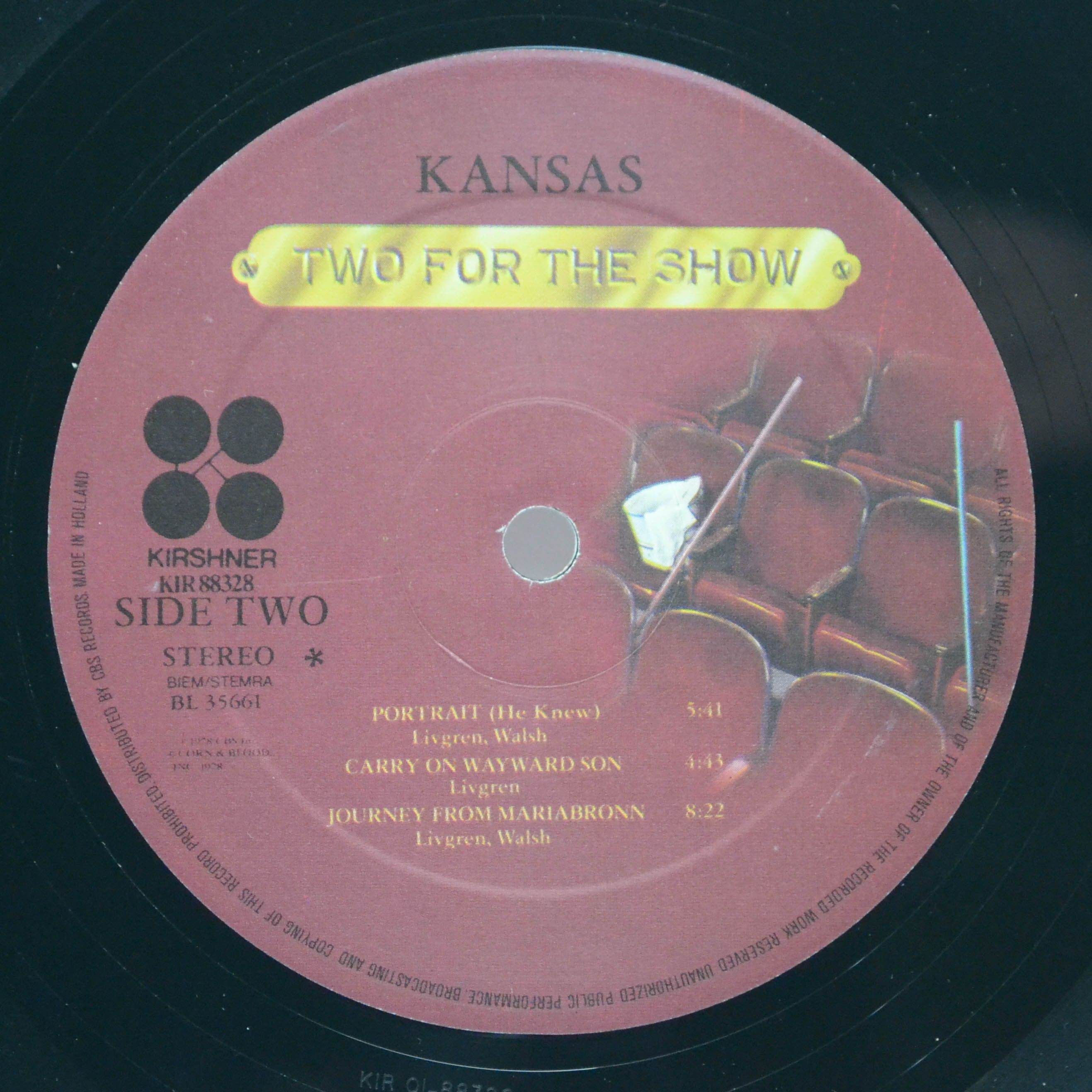 Kansas — Two For The Show (2LP), 1978