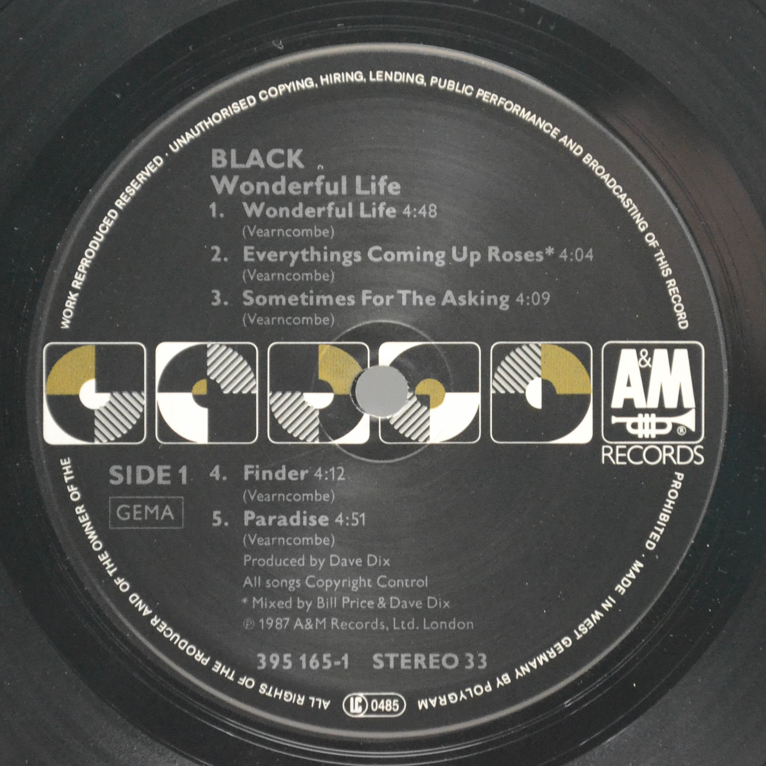 Black — Wonderful Life, 1987