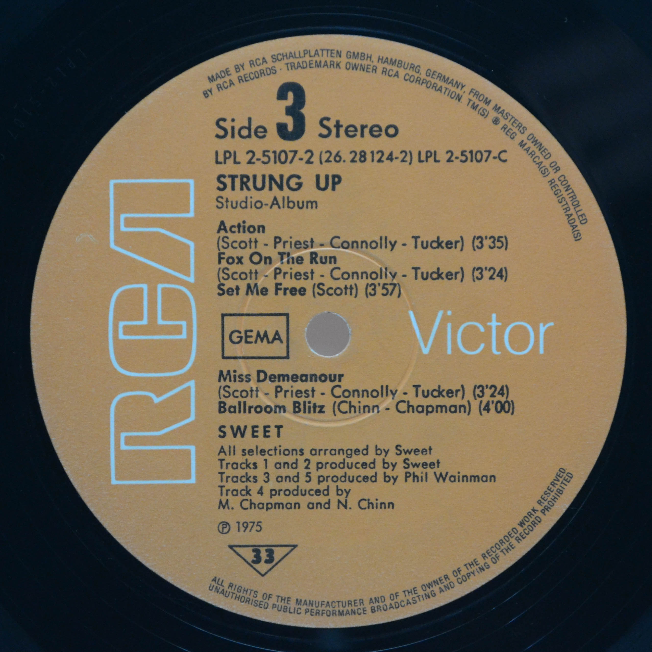 Sweet — Strung Up (2LP), 1975