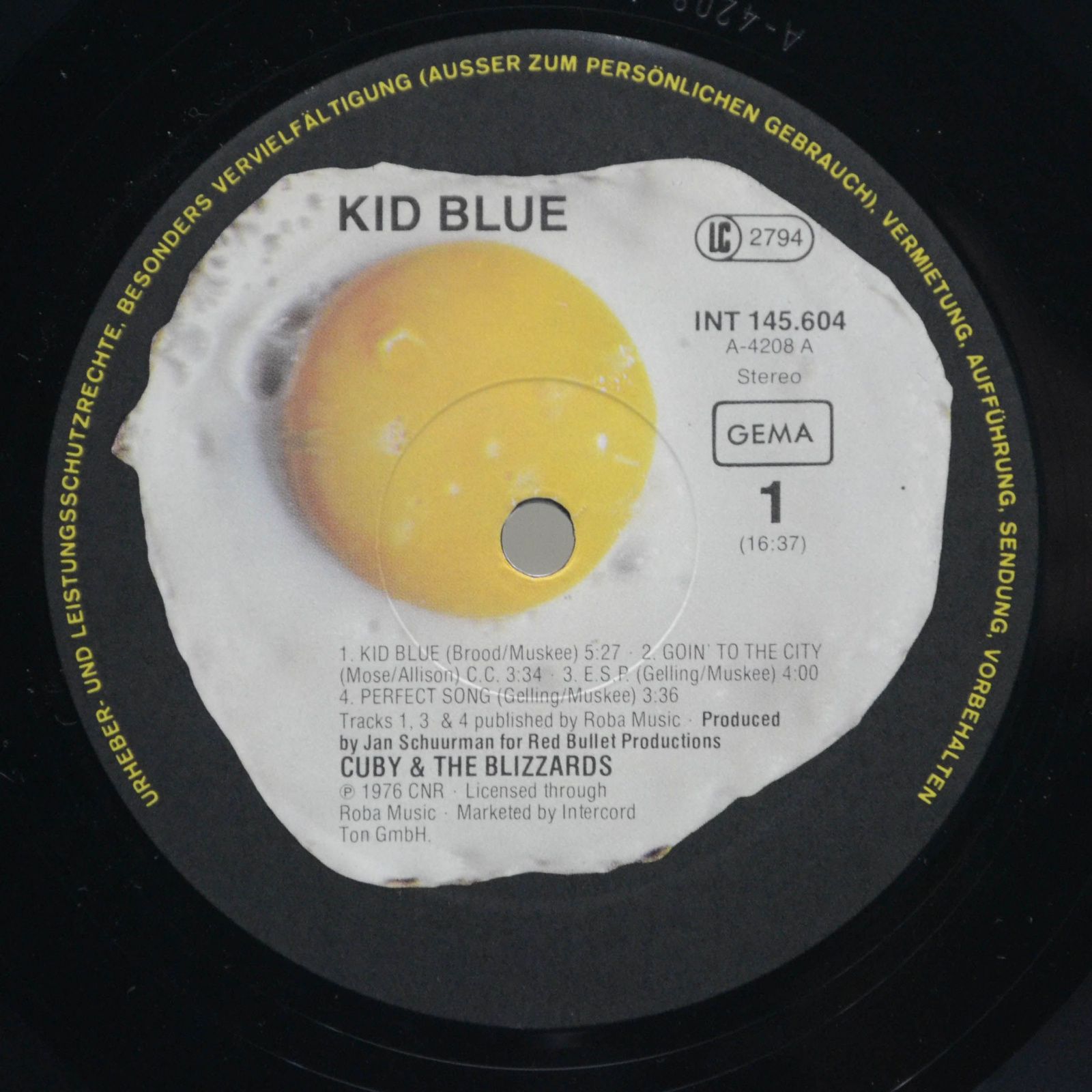 Cuby & The Blizzards — Kid Blue, 1976