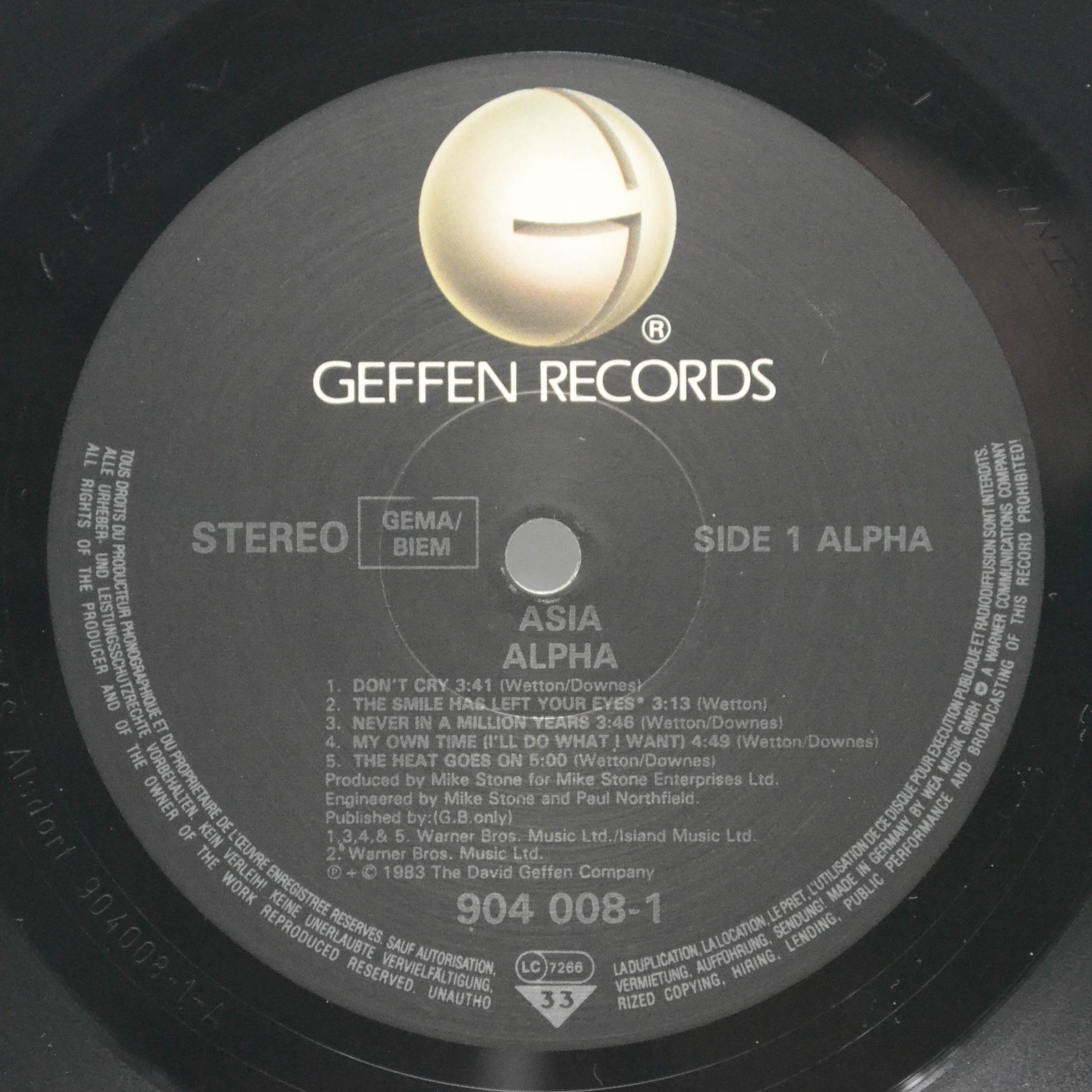 Asia — Alpha, 1986