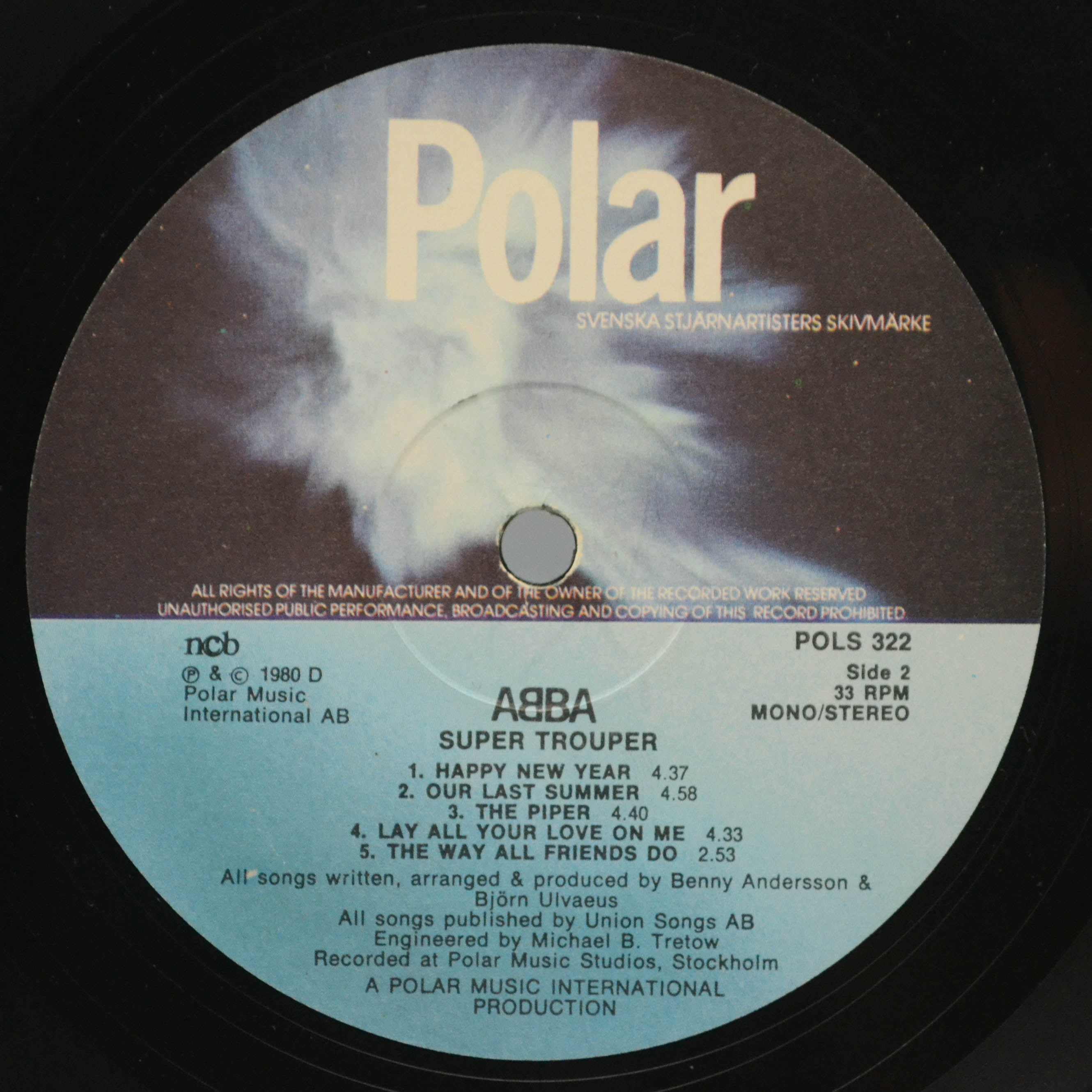 ABBA — Super Trouper (1-st, Sweden), 1980