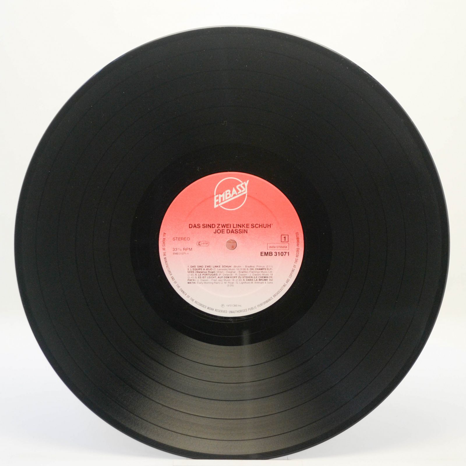 Joe Dassin — Das Sind Zwei Linke Schuh', 1972