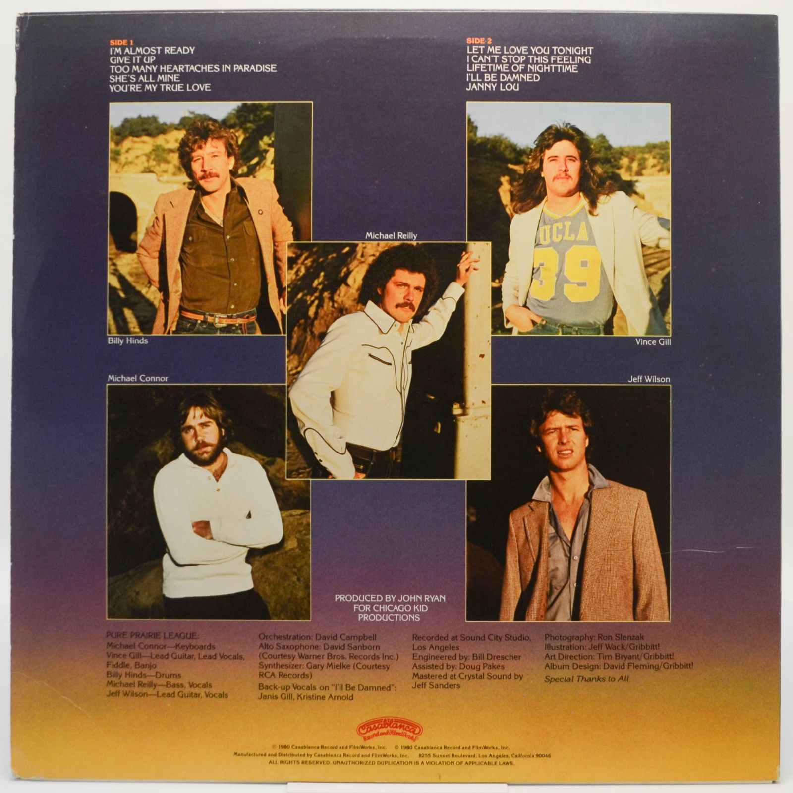 Pure Prairie League — Firin' Up, 1980