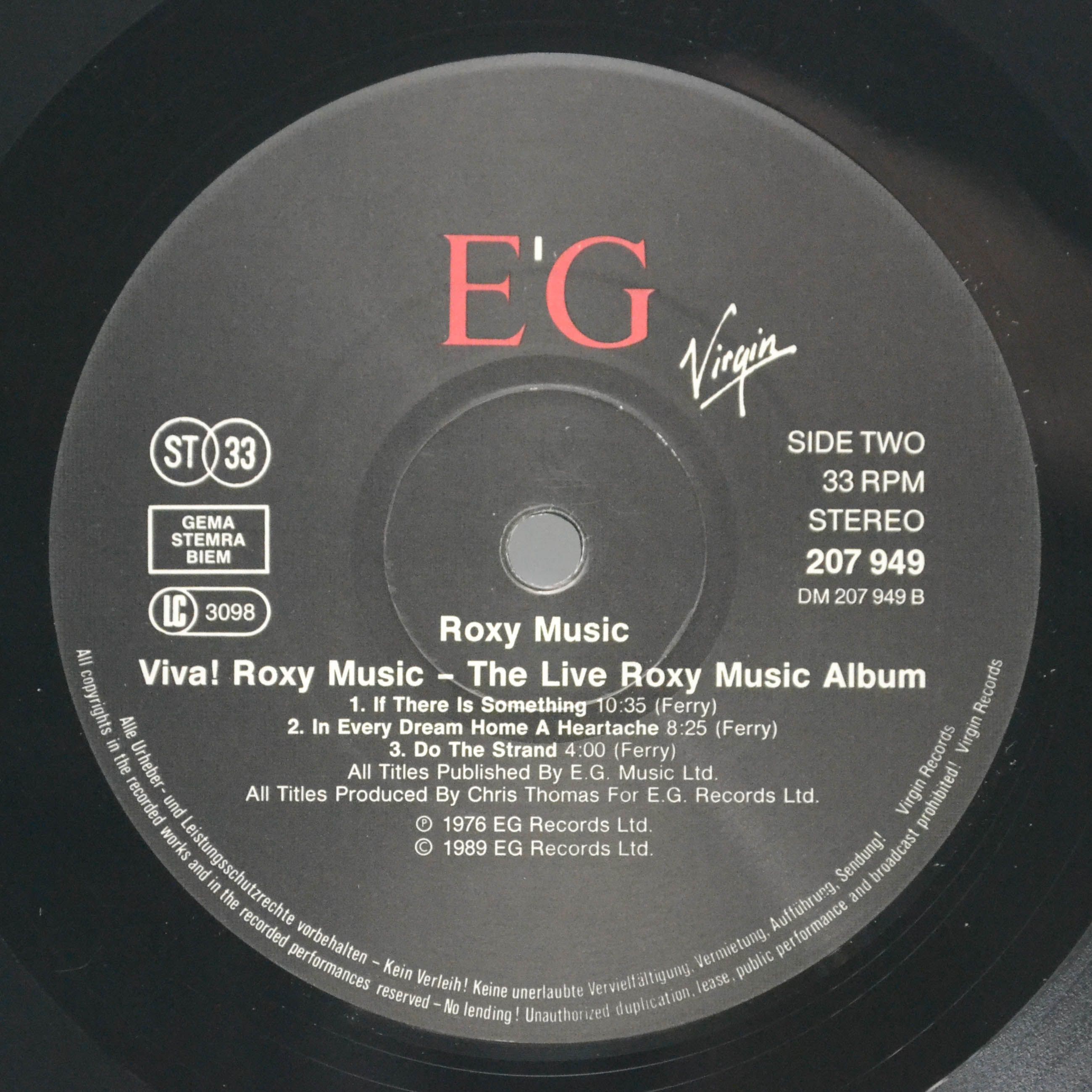 Roxy Music — Viva ! The Live Roxy Music, 1976
