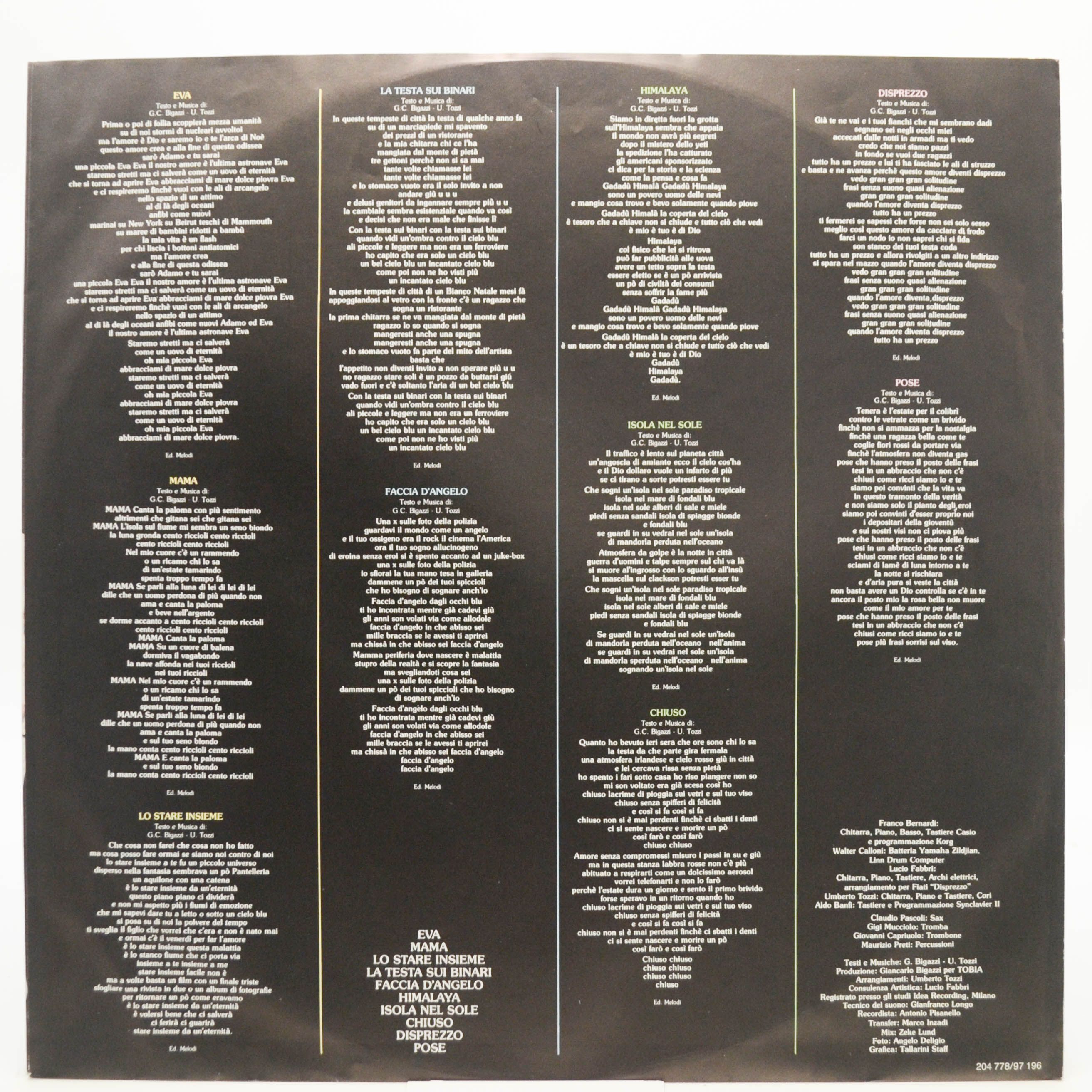 Umberto Tozzi — Eva, 1982