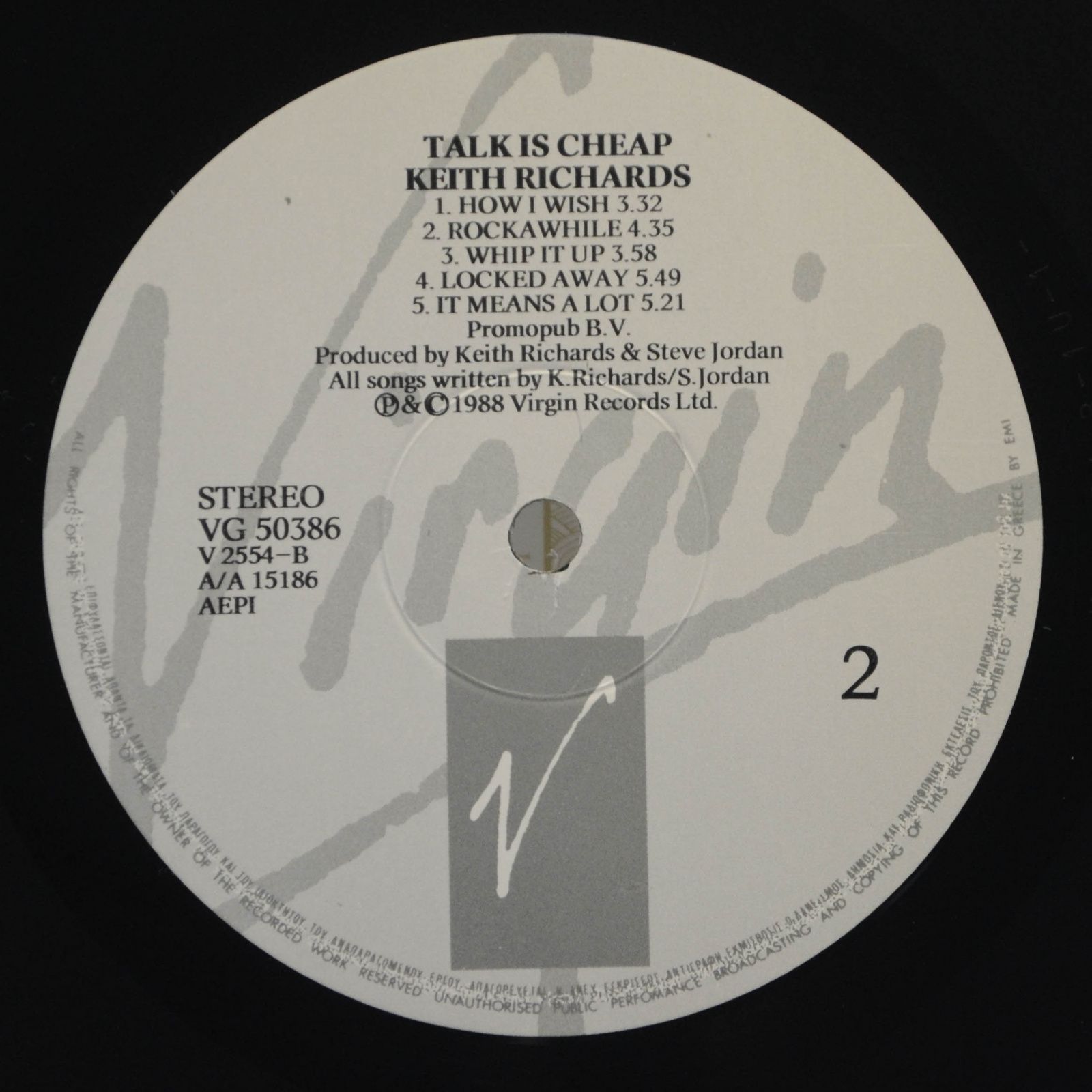 Keith Richards — Talk Is Cheap, 1988