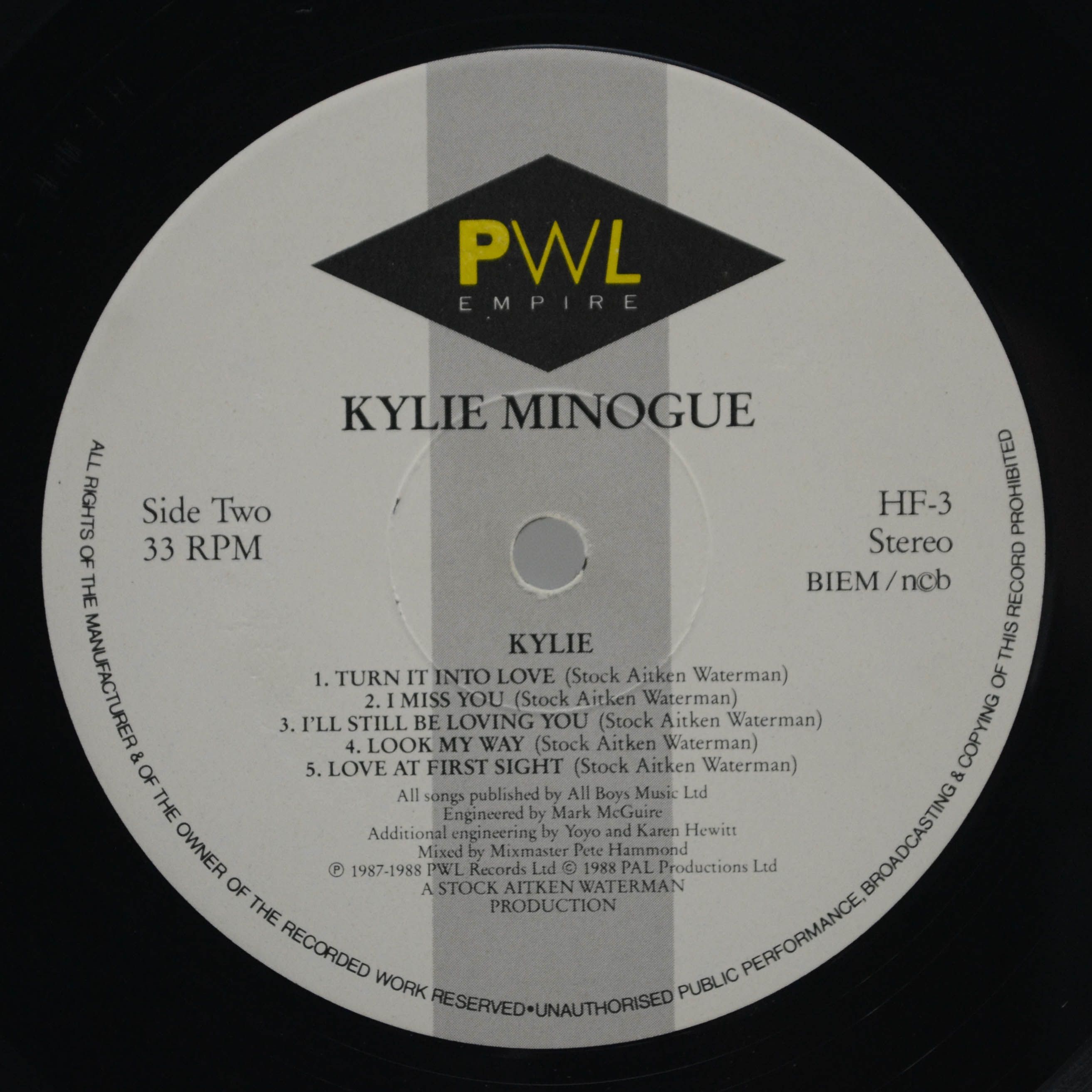 Kylie Minogue — Kylie, 1988