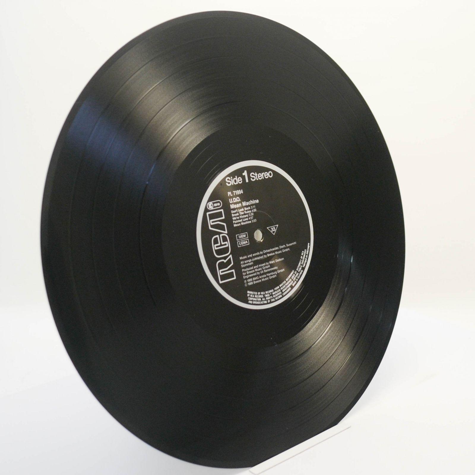 U.D.O. — Mean Machine, 1989