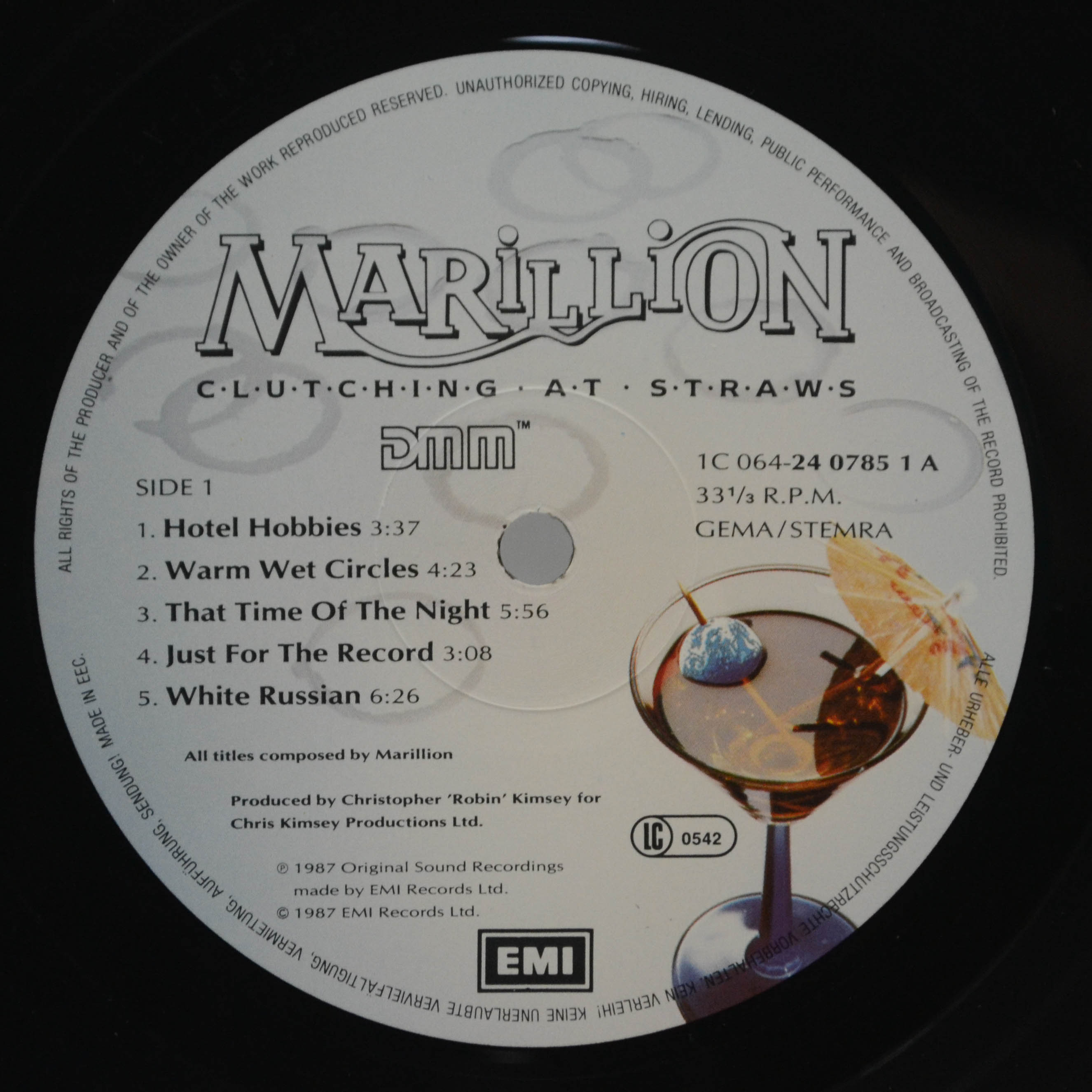 Marillion — Clutching At Straws, 1987