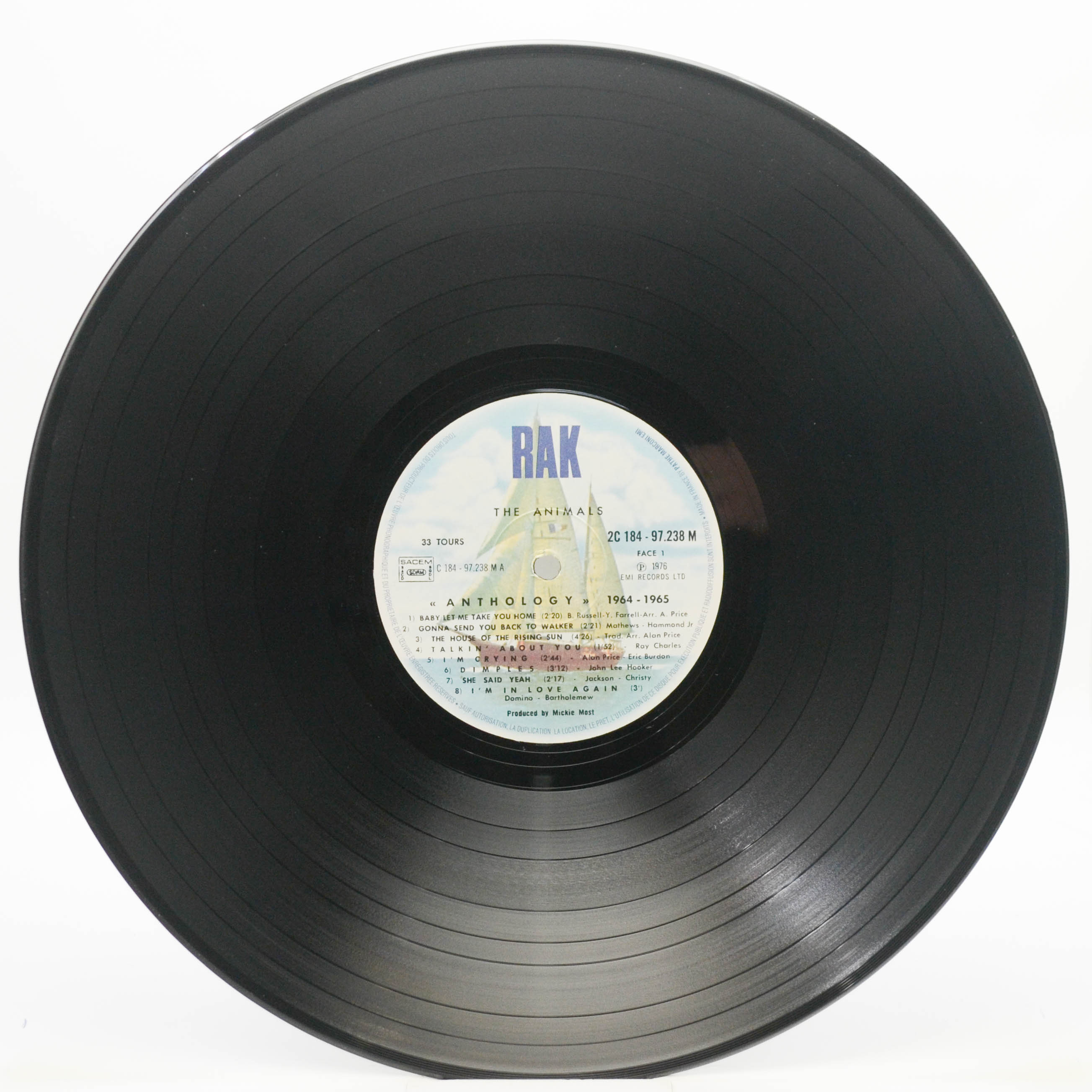 Animals — Animals Anthology (2LP), 1976