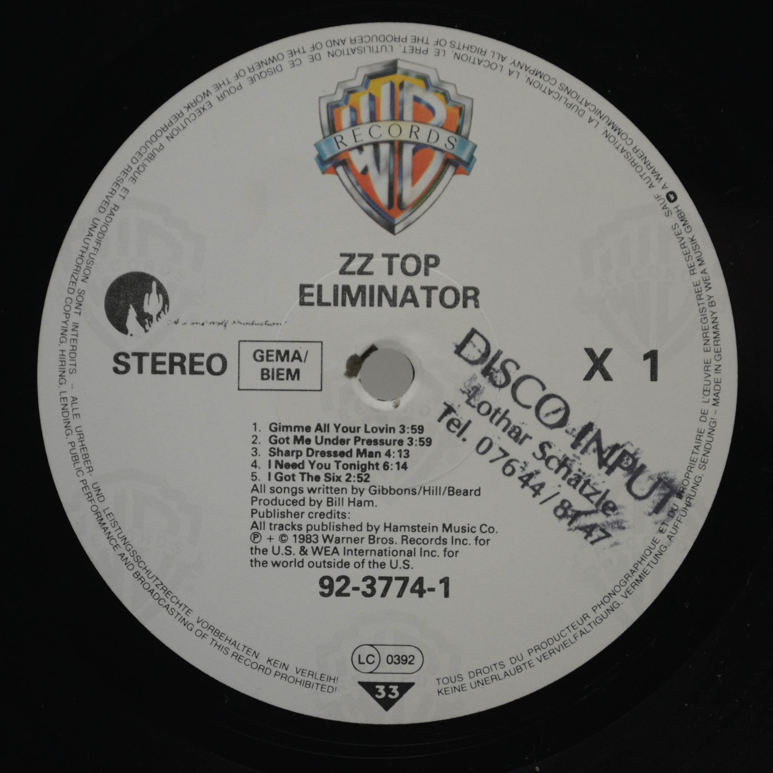 ZZ Top — Eliminator, 1983