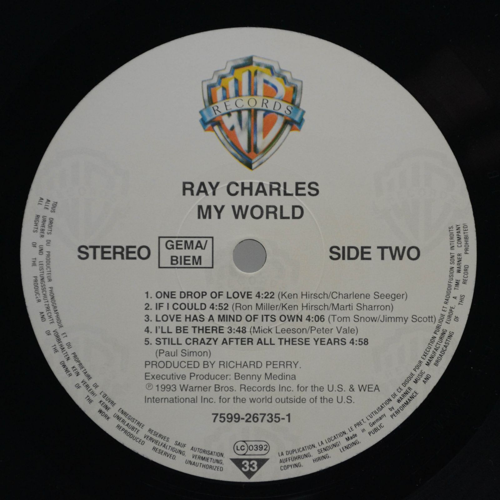 Ray Charles — My World, 1993