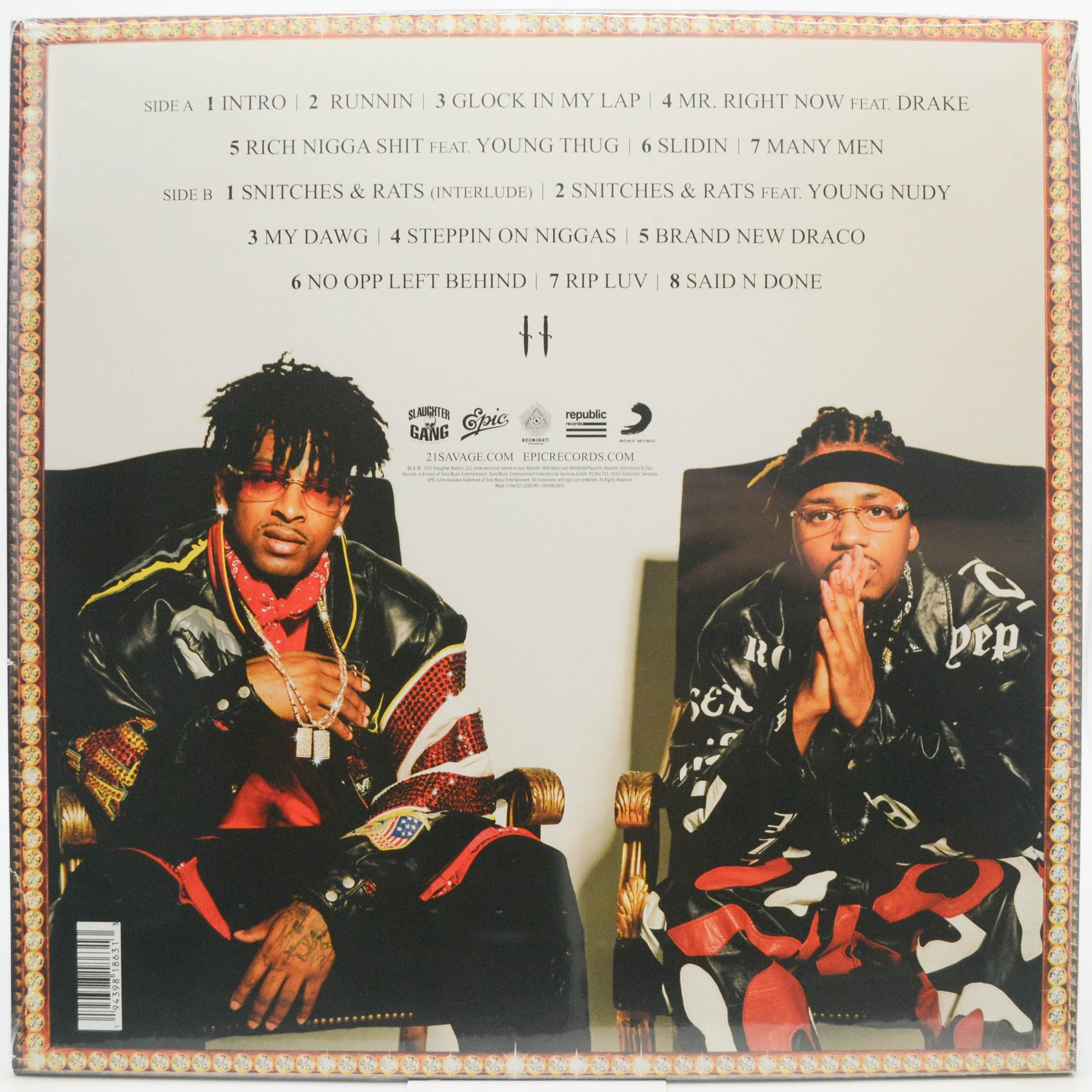 21 Savage & Metro Boomin — Savage Mode II, 2020