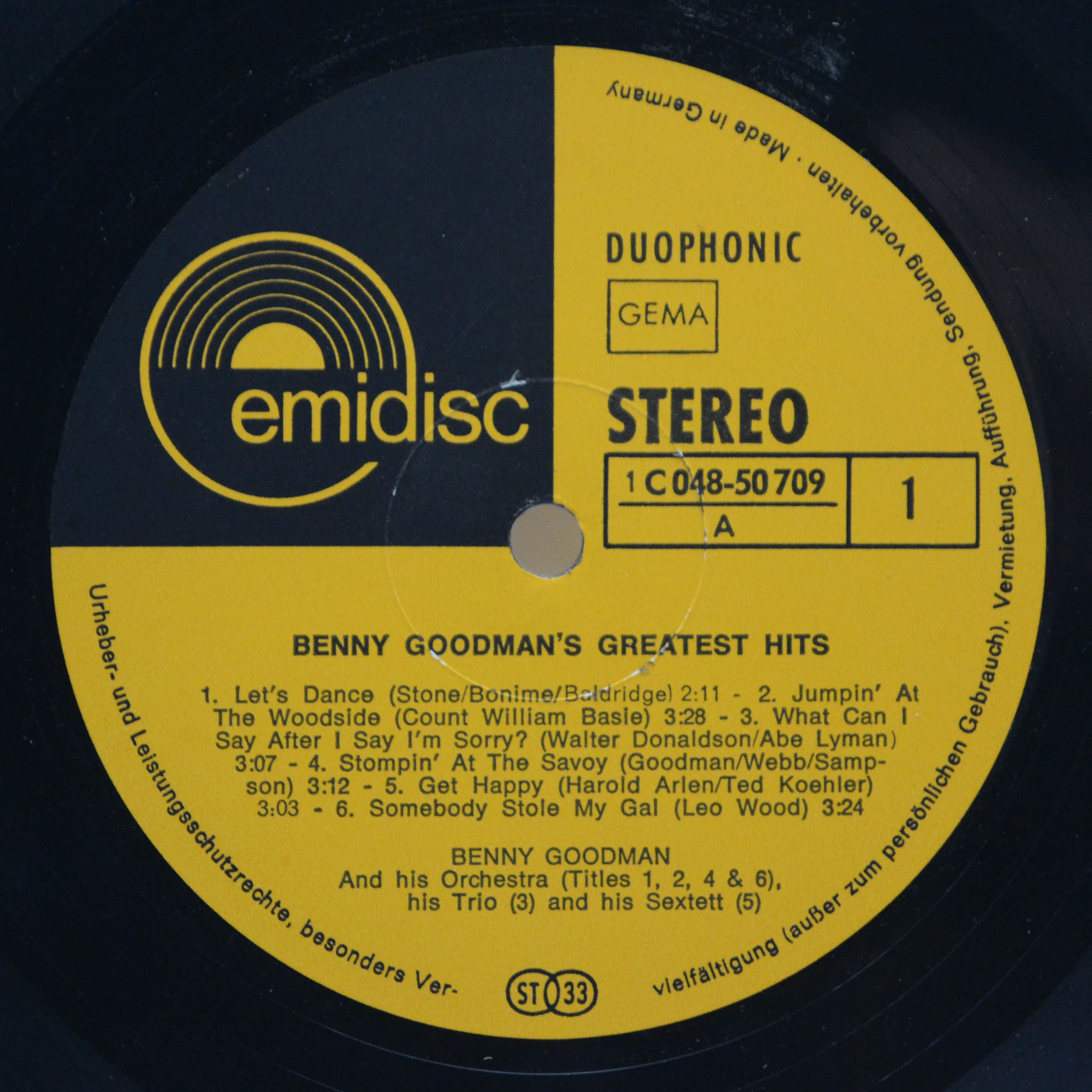 Benny Goodman — Benny Goodman's Greatest Hits, 1961