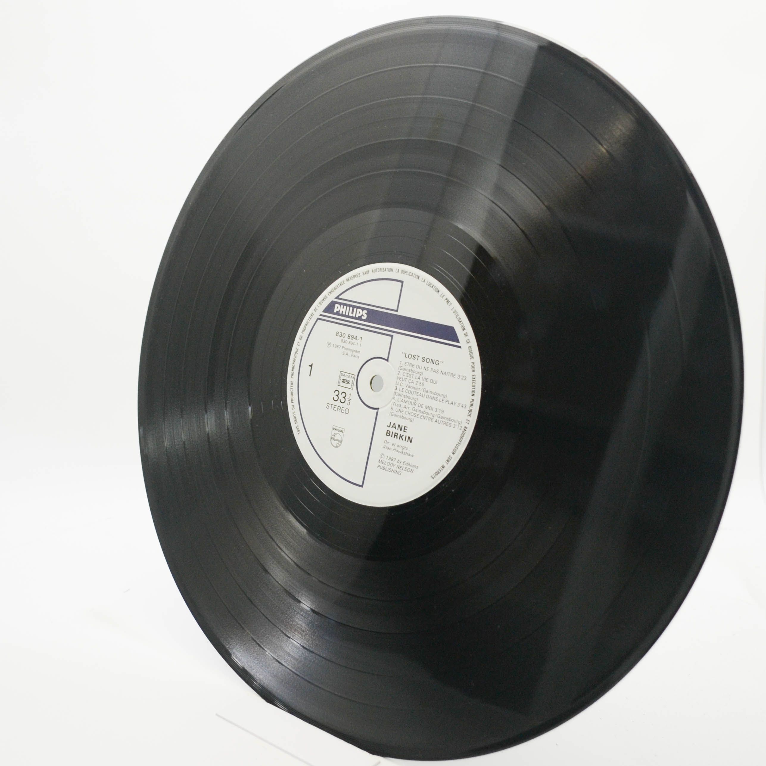 Jane Birkin — Lost Song (1-st, France), 1987