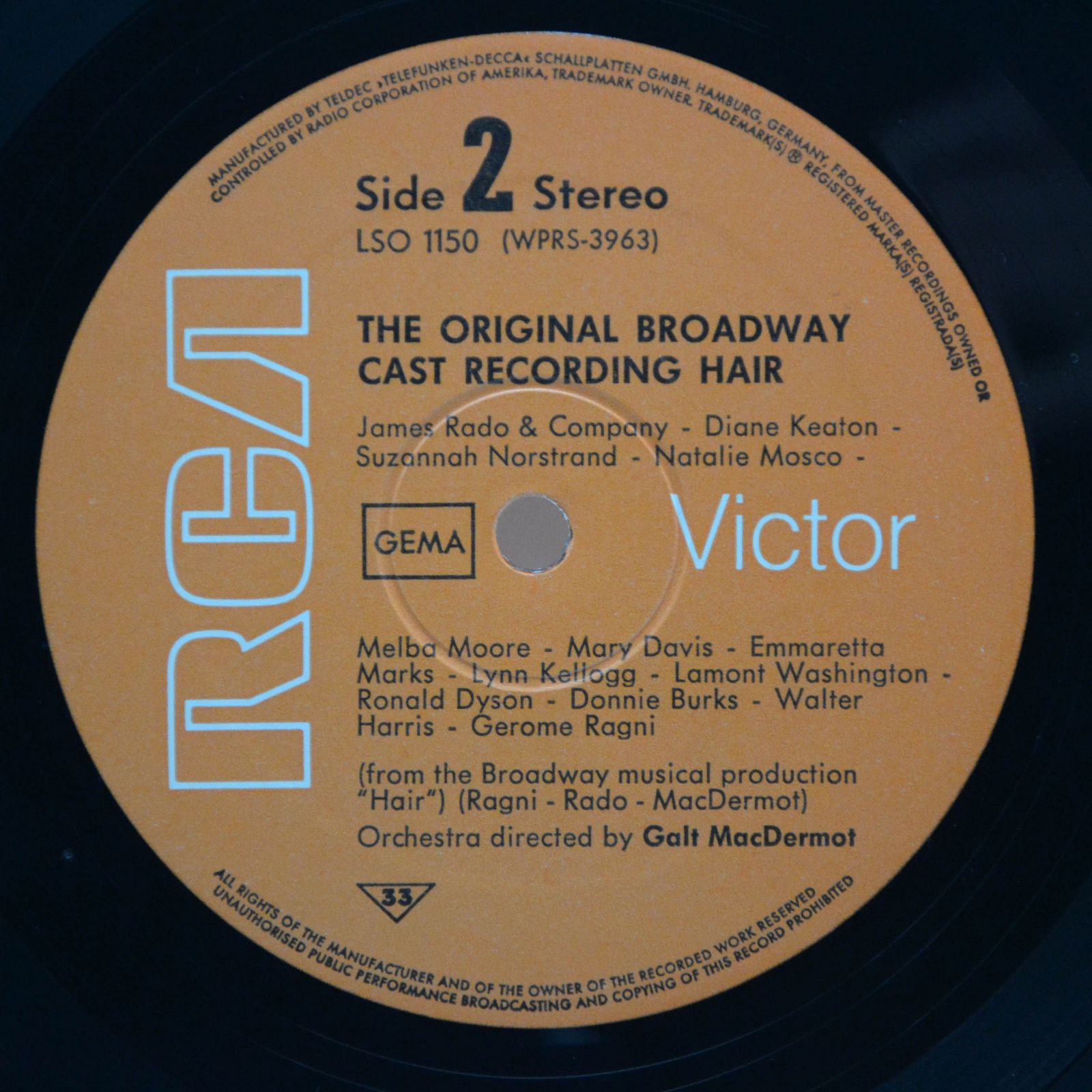 Various — Hair (The American Tribal Love-Rock Musical), 1968