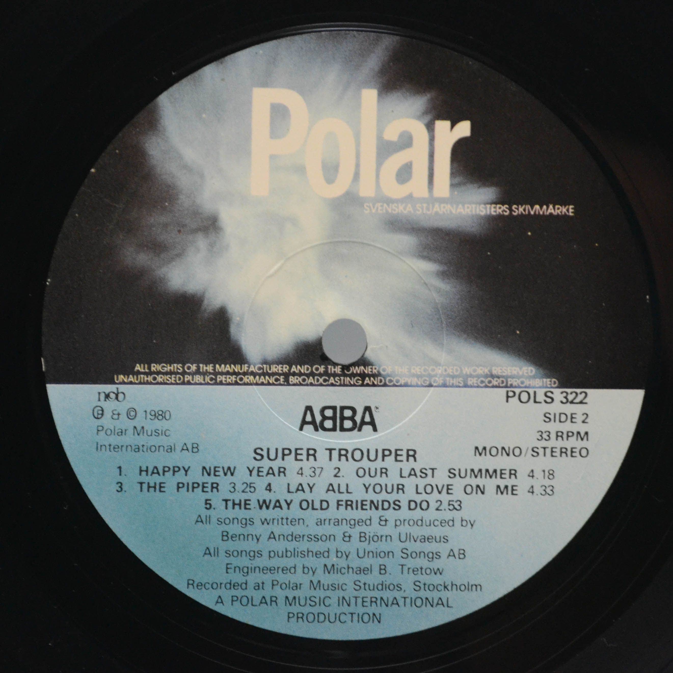 ABBA — Super Trouper (1-st, Sweden), 1980