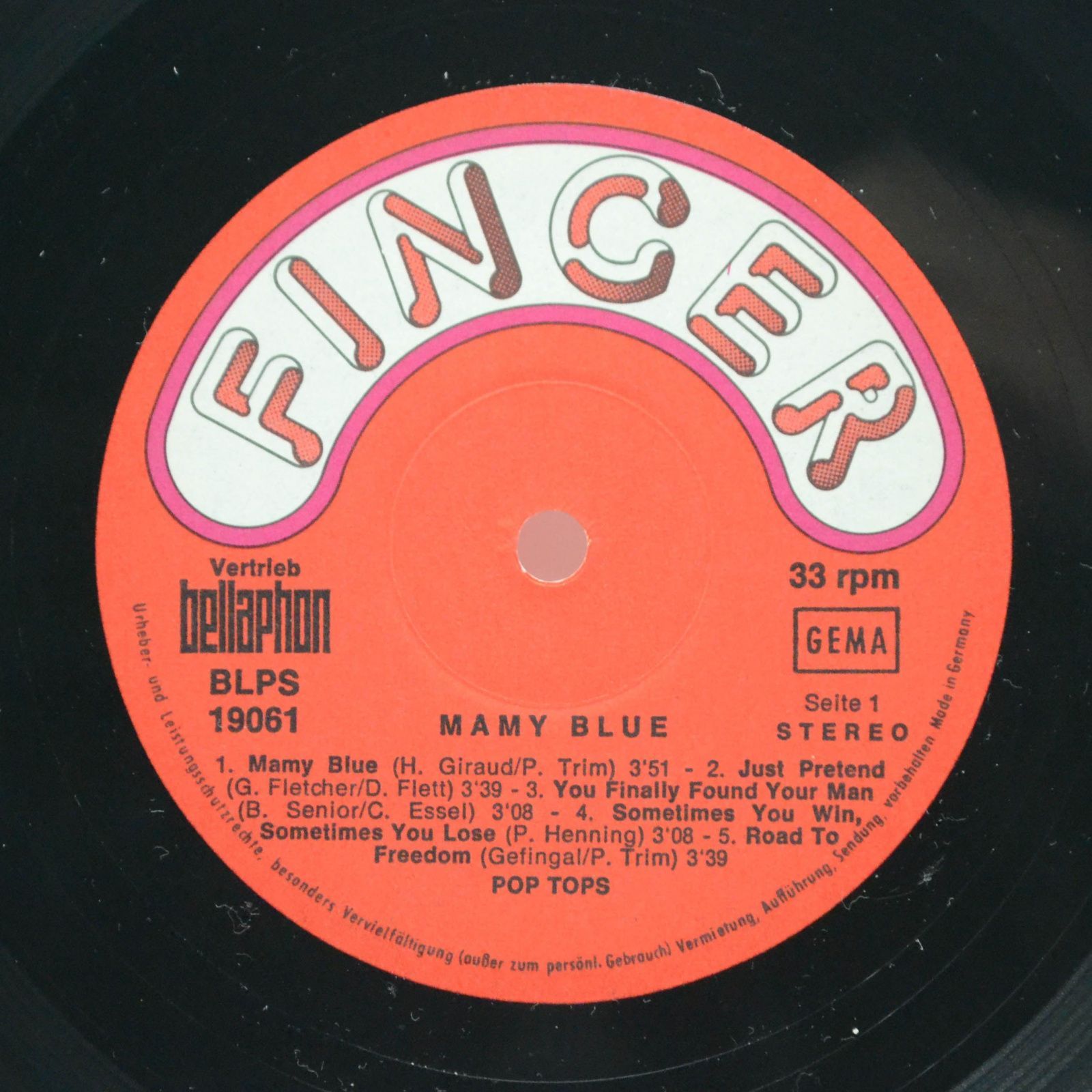 Pop Tops — Mamy Blue, 1971