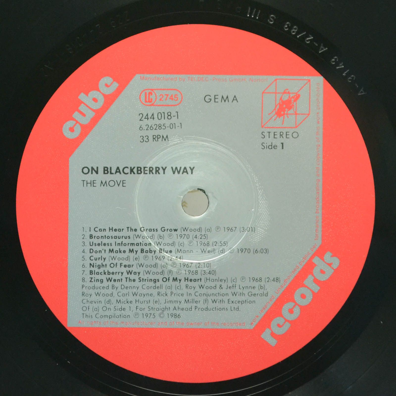 Move — On Blackberry Way, 1976