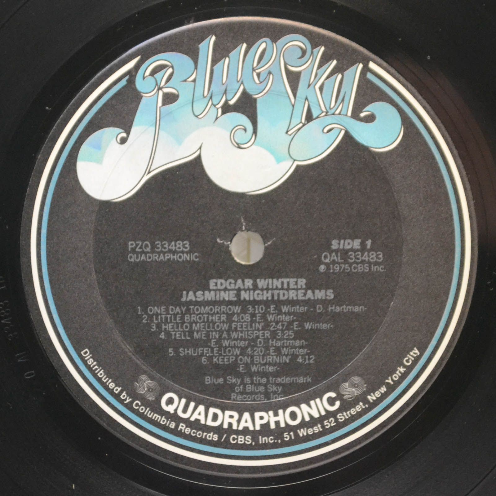 Edgar Winter — Jasmine Nightdreams (USA, Quadra), 1975