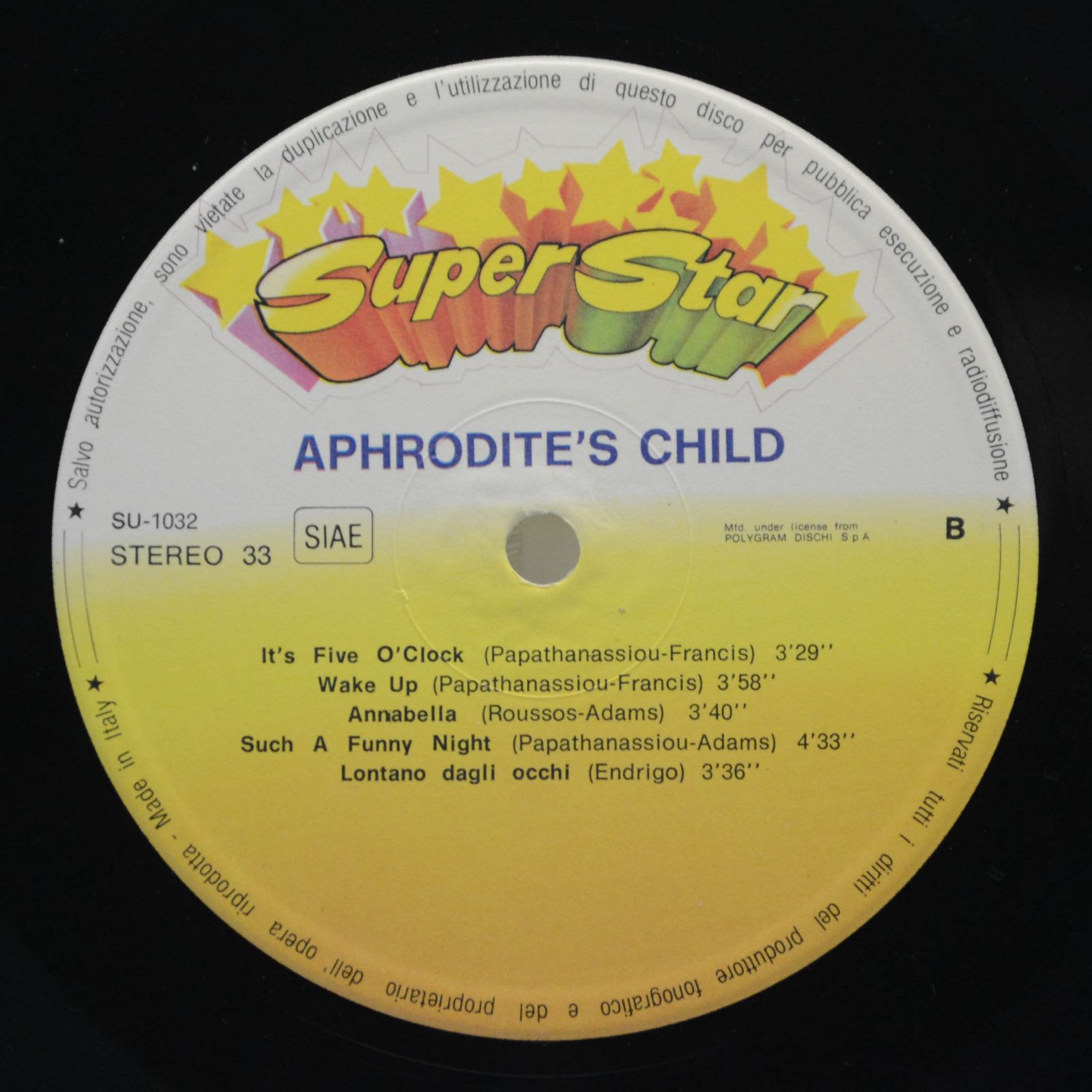 Aphrodite's Child — Aphrodite's Child (booklet), 1982