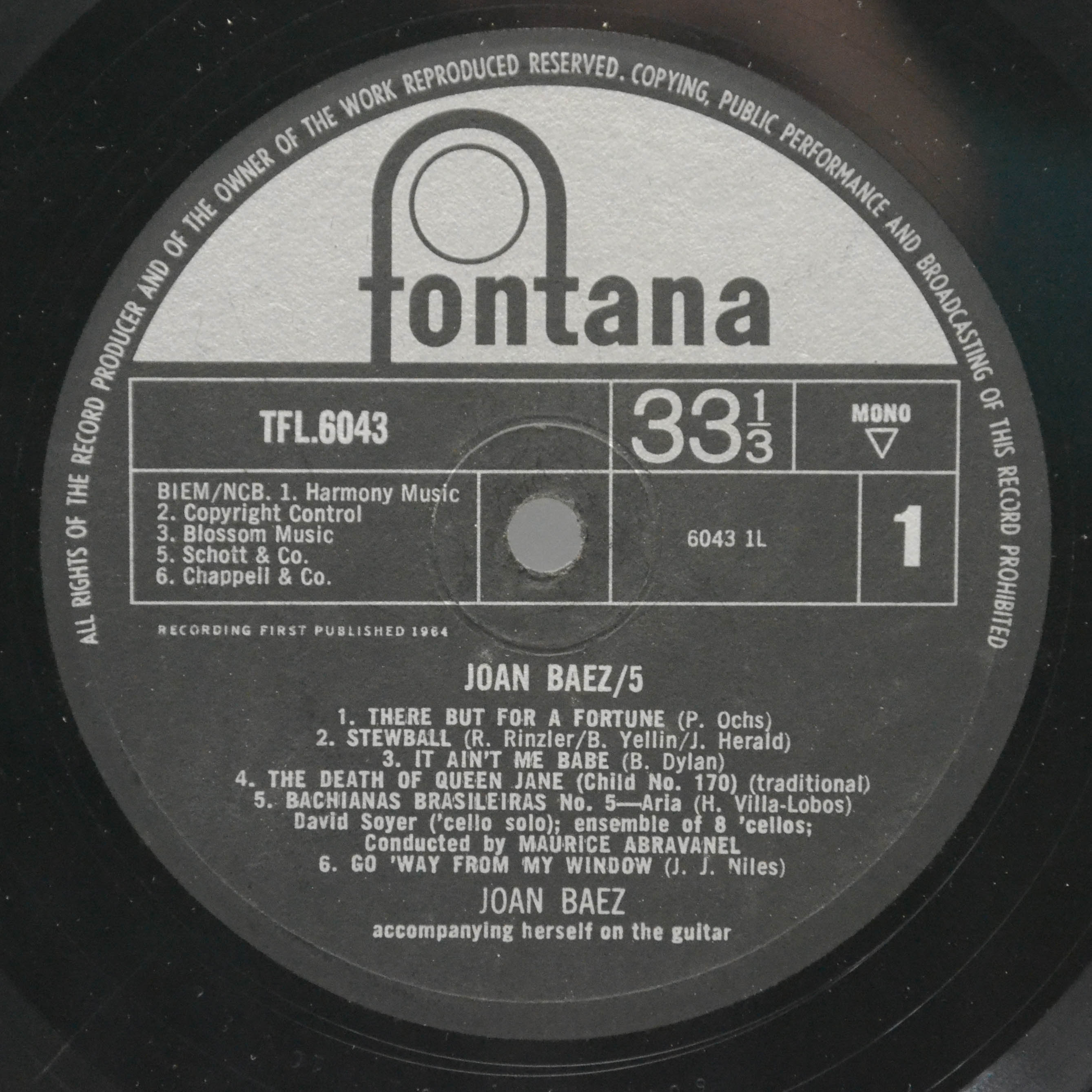 Joan Baez — 5 (UK), 1965