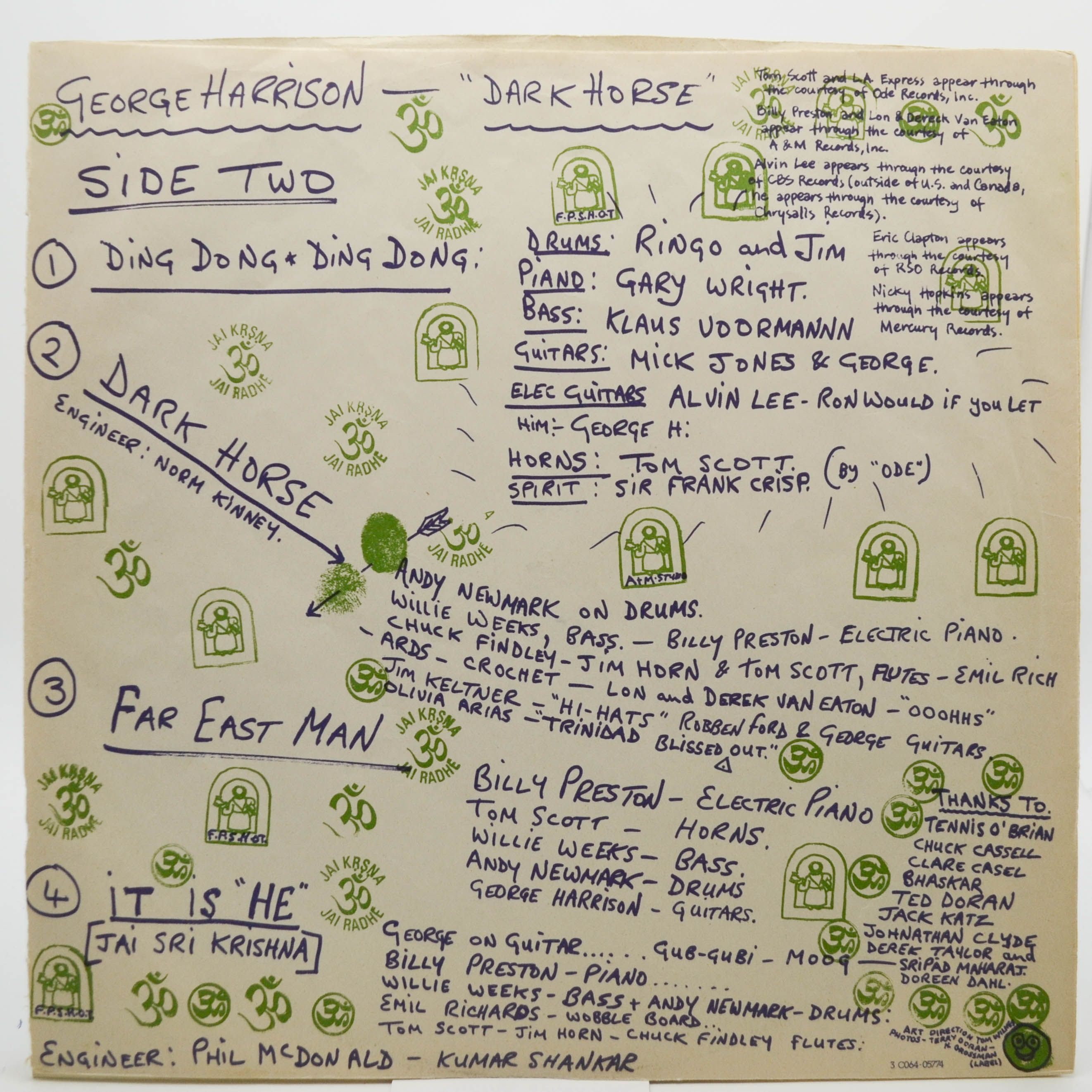 George Harrison — Dark Horse, 1974