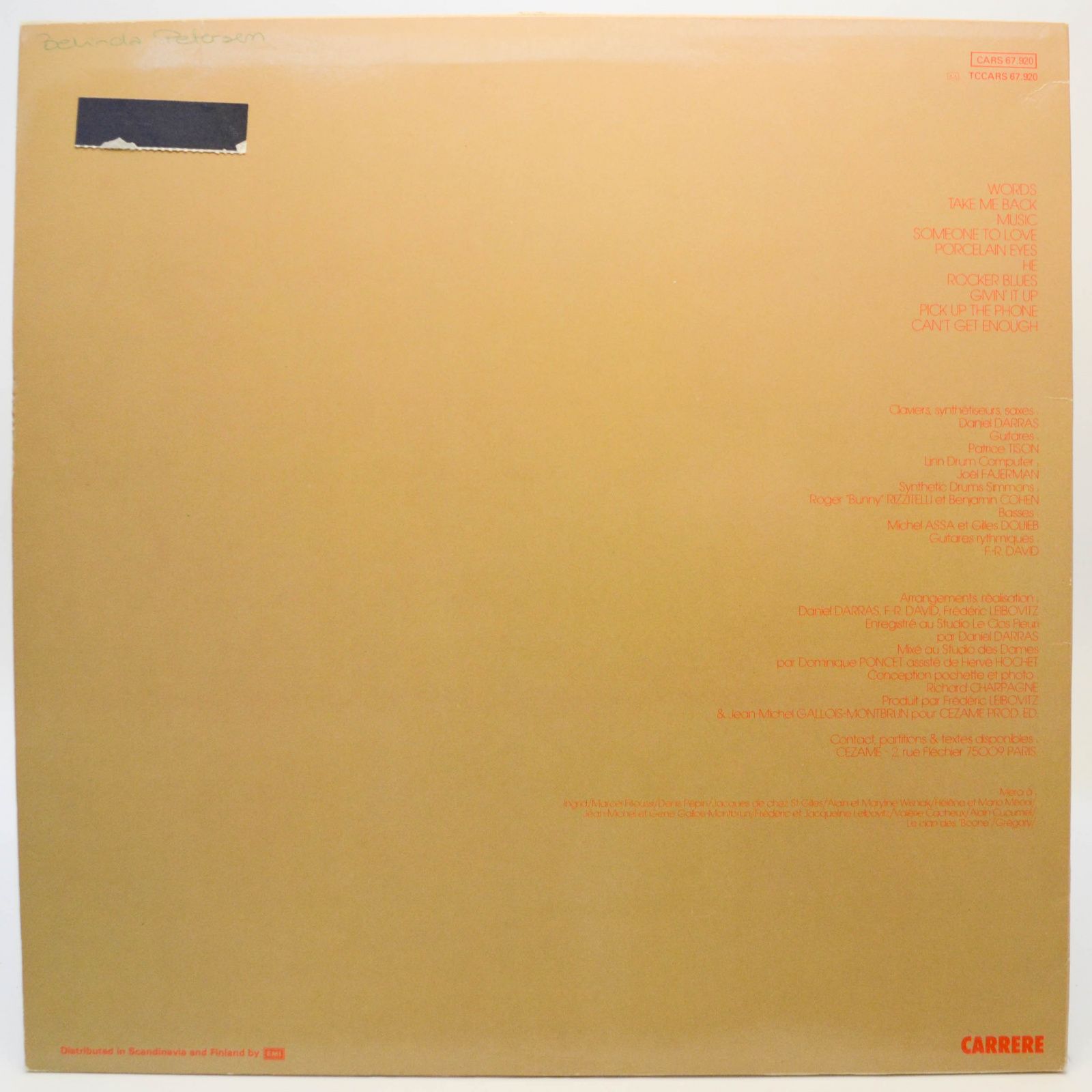 F.R. David — Words, 1982