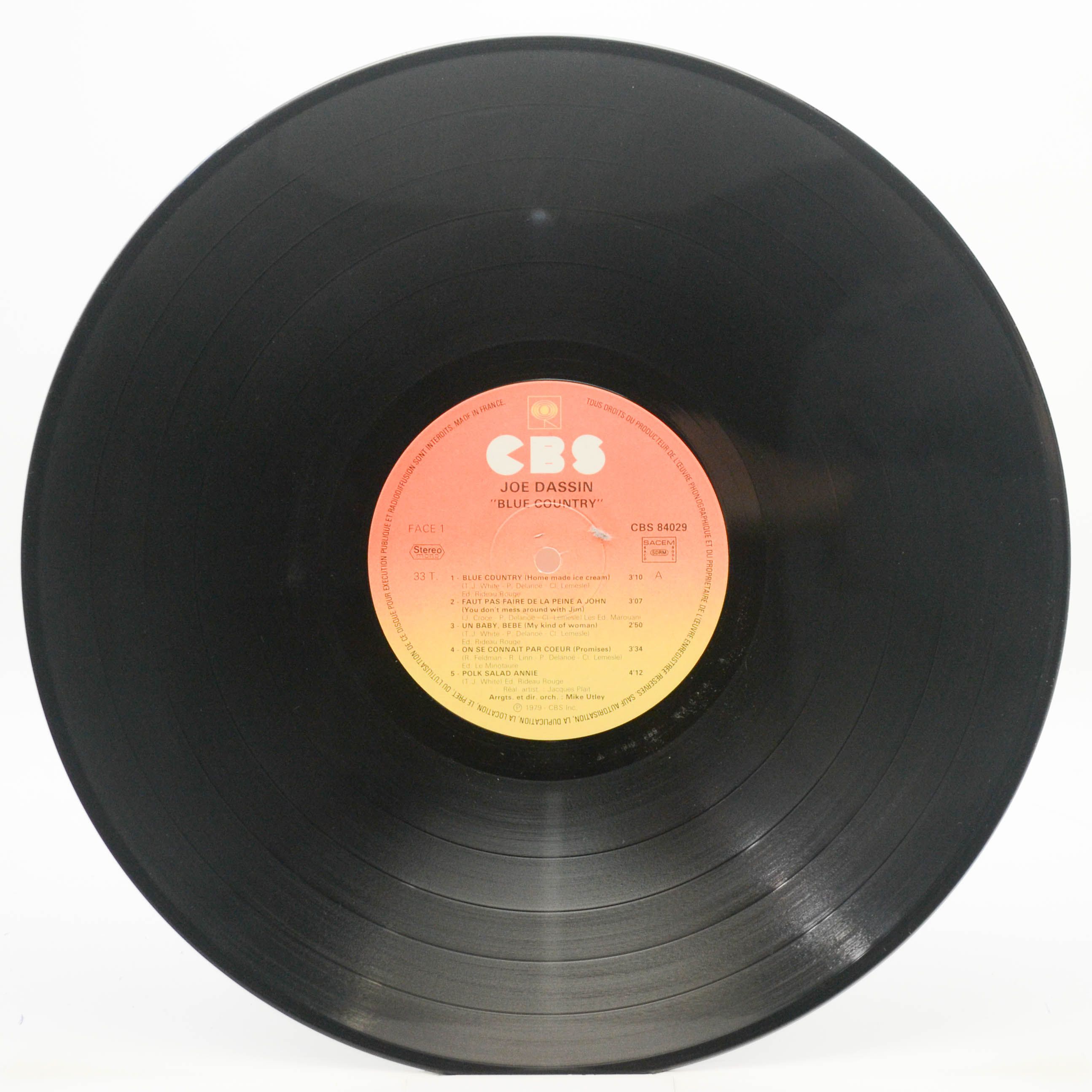 Joe Dassin — Blue Country (1-st, France), 1979