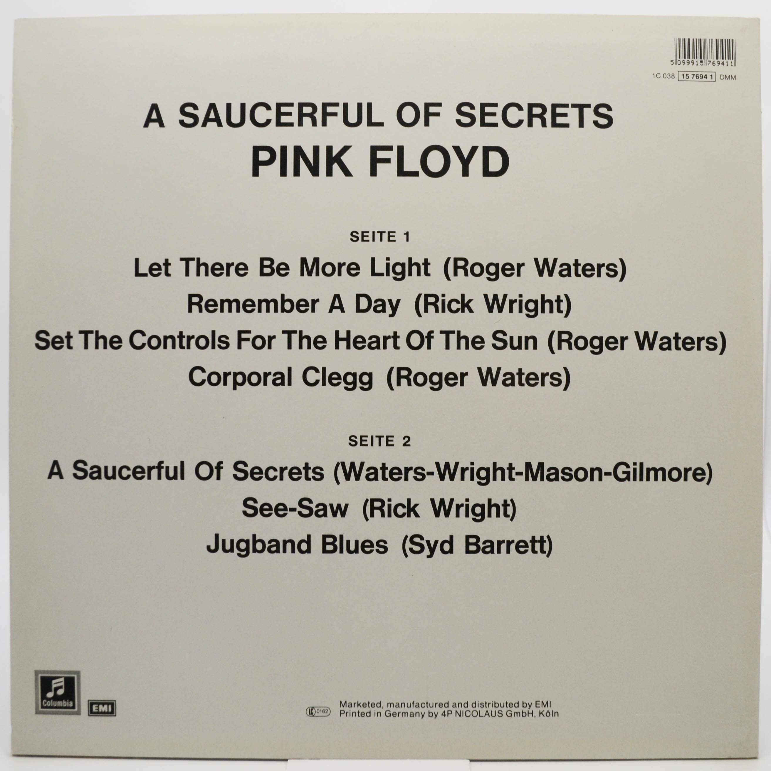 Pink Floyd — A Saucerful Of Secrets, 1968